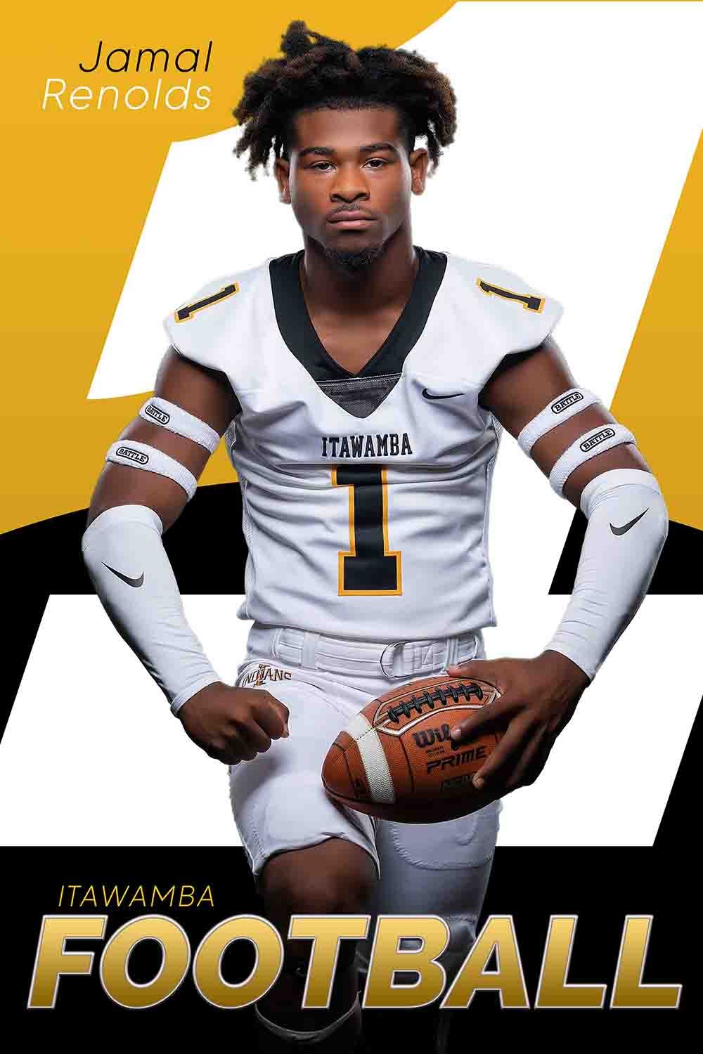 Outnumbered Football 16x24 Banner - Individual - Vertical