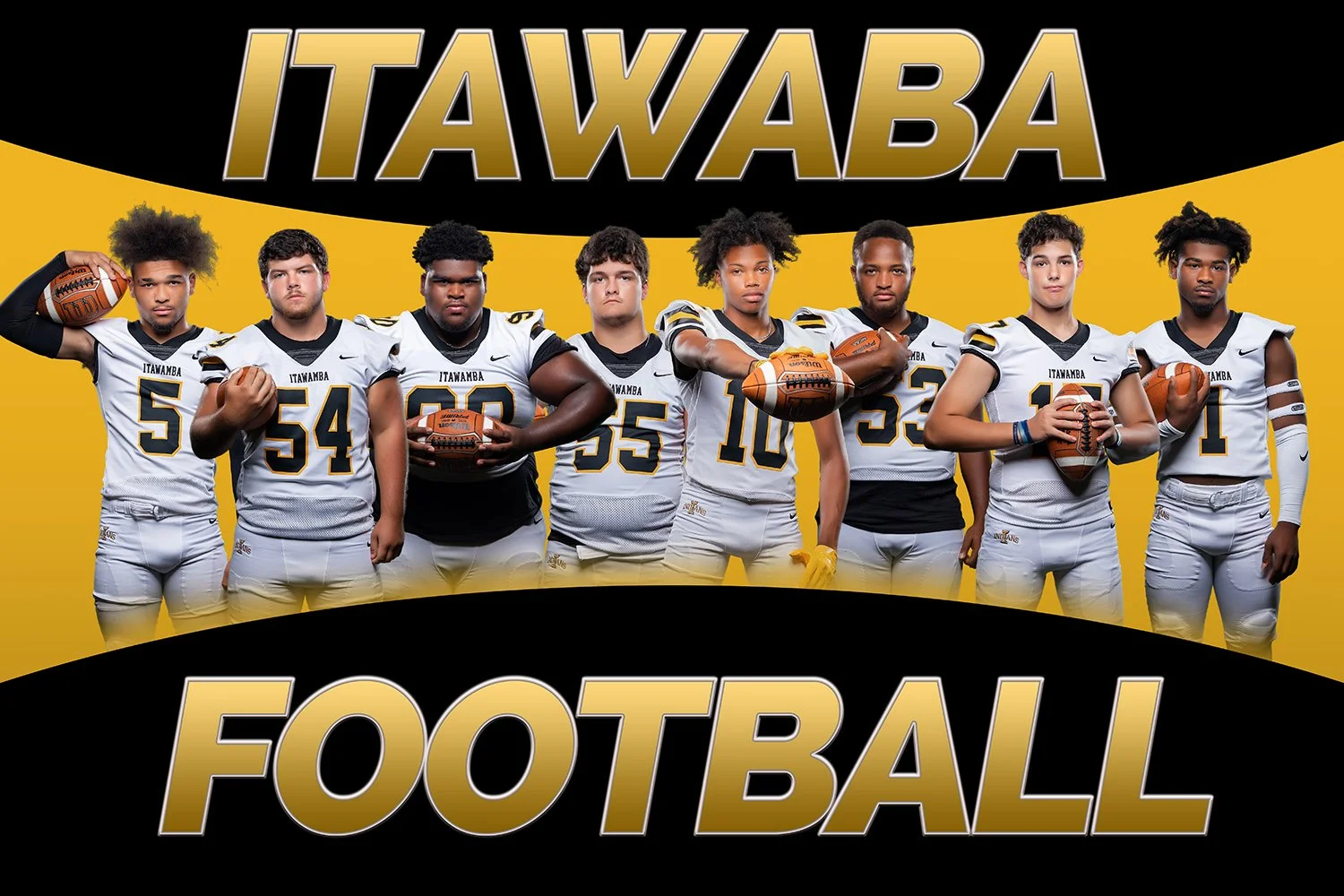 Outnumbered Football 24x16 Banner - Team - Horizontal