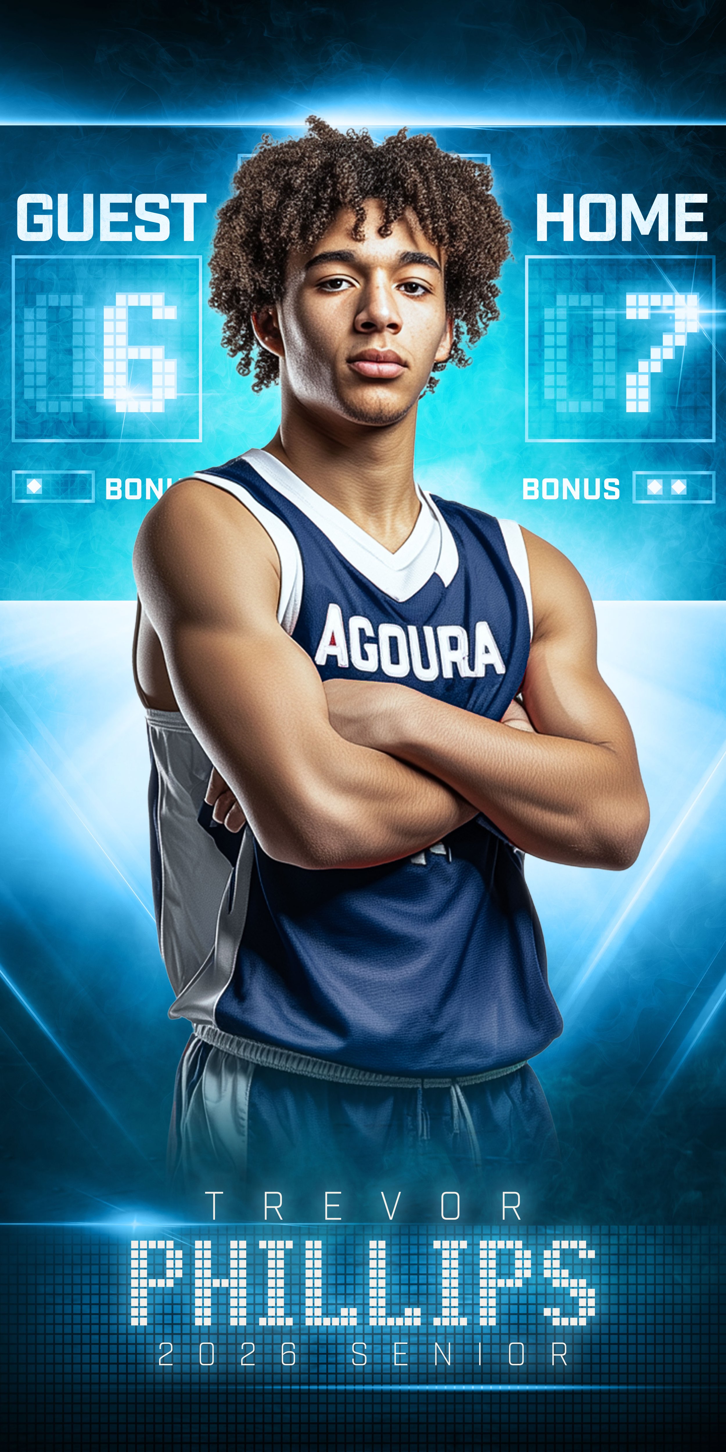 Six Seven Scoreboard 1x2 Banner