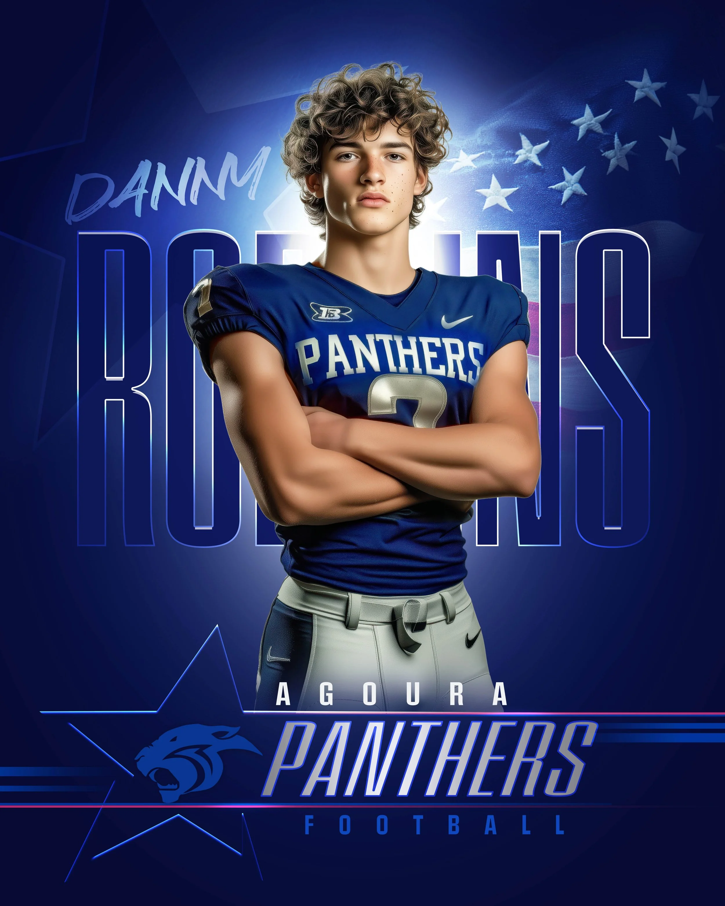 Legends Football 4x5 Individual - Vertical