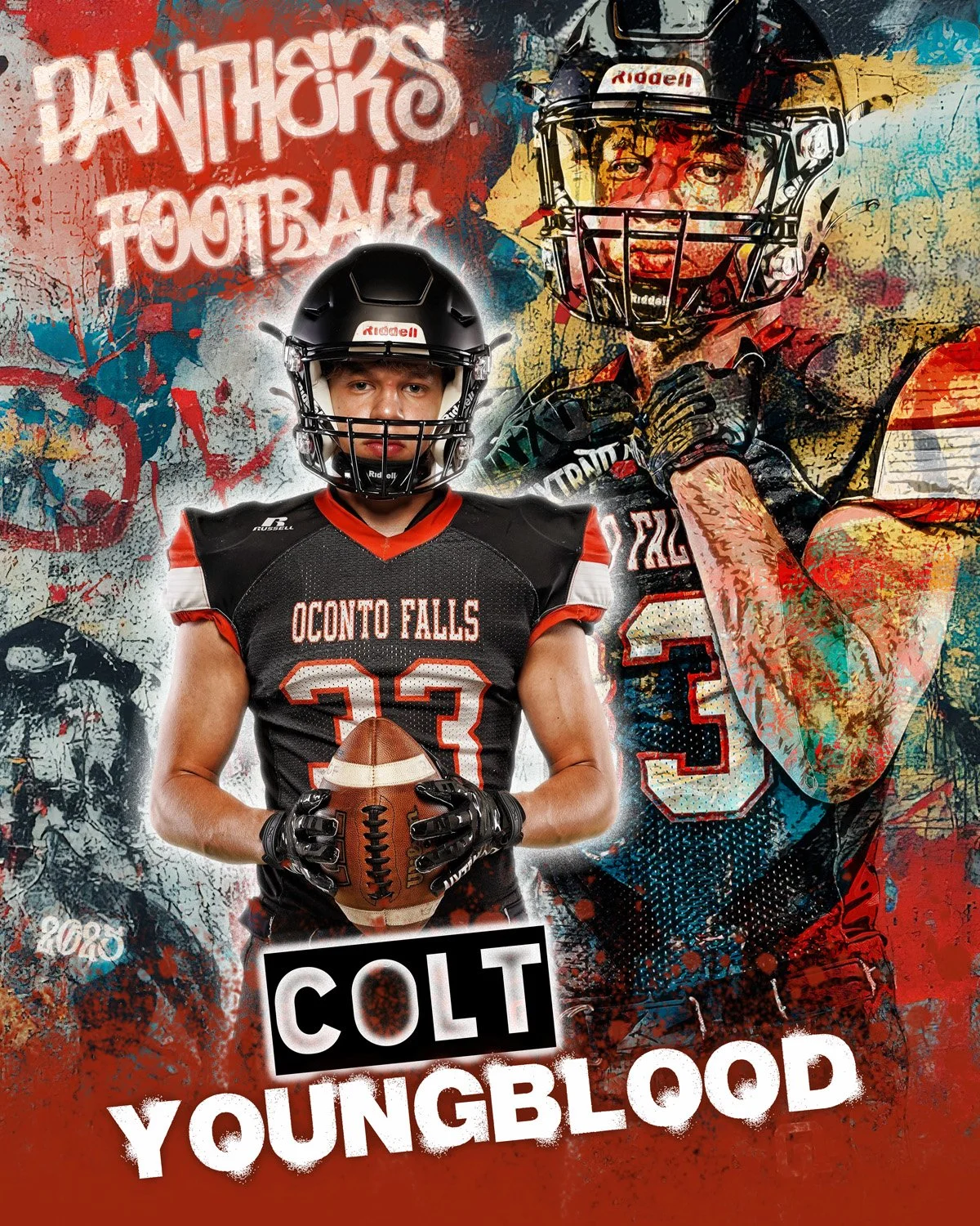 UG Football 16x20 Banner - Individual - Vertical