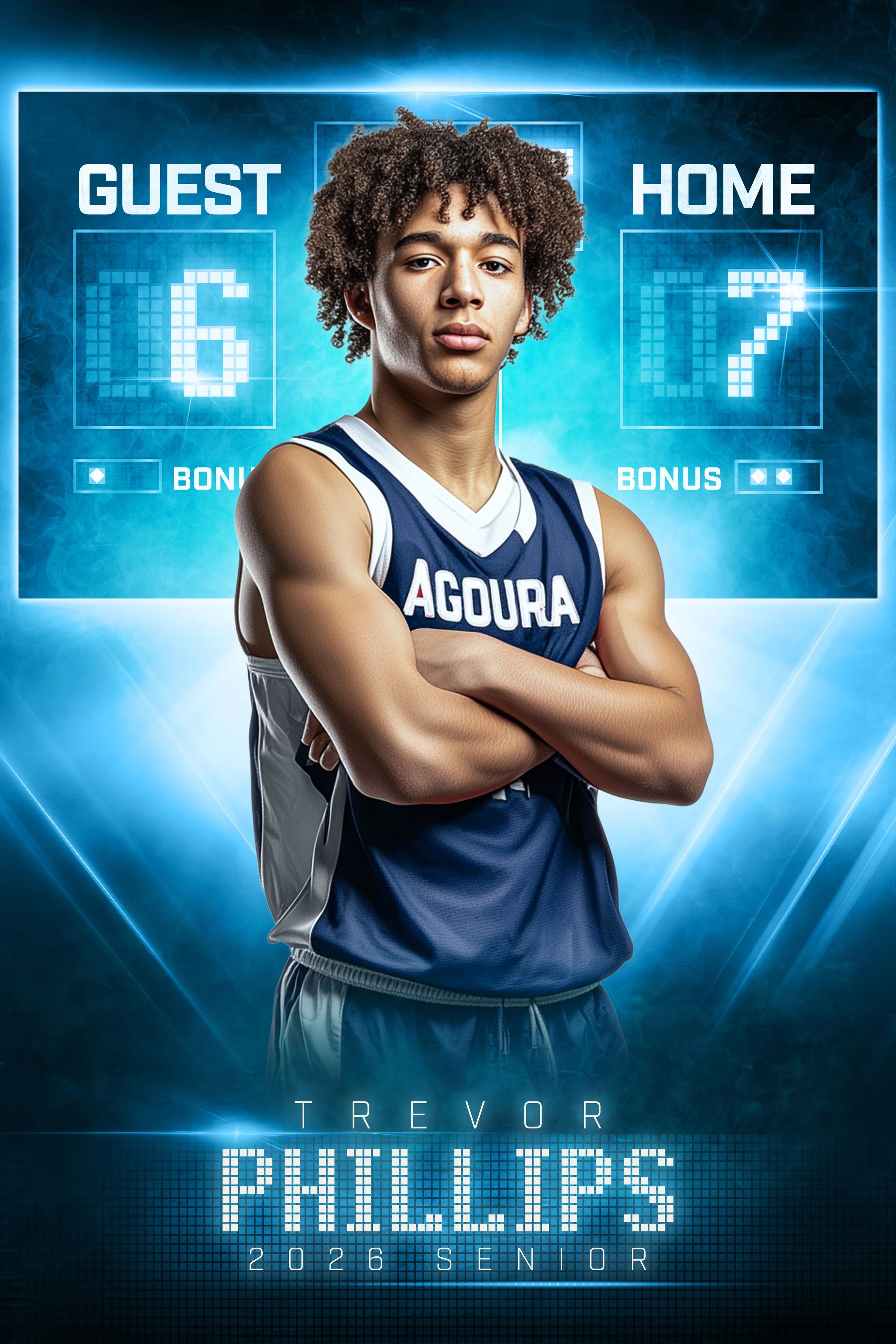 Six Seven Scoreboard 2x3 Banner