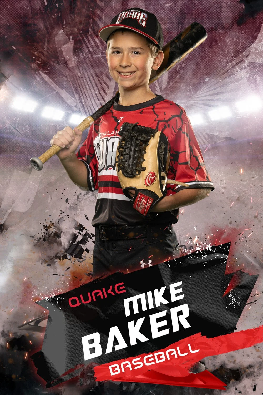 Unleashed Baseball 16x24 Banner - Individual - Vertical