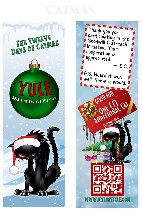 Twelve Days of Catmas Bookmark
