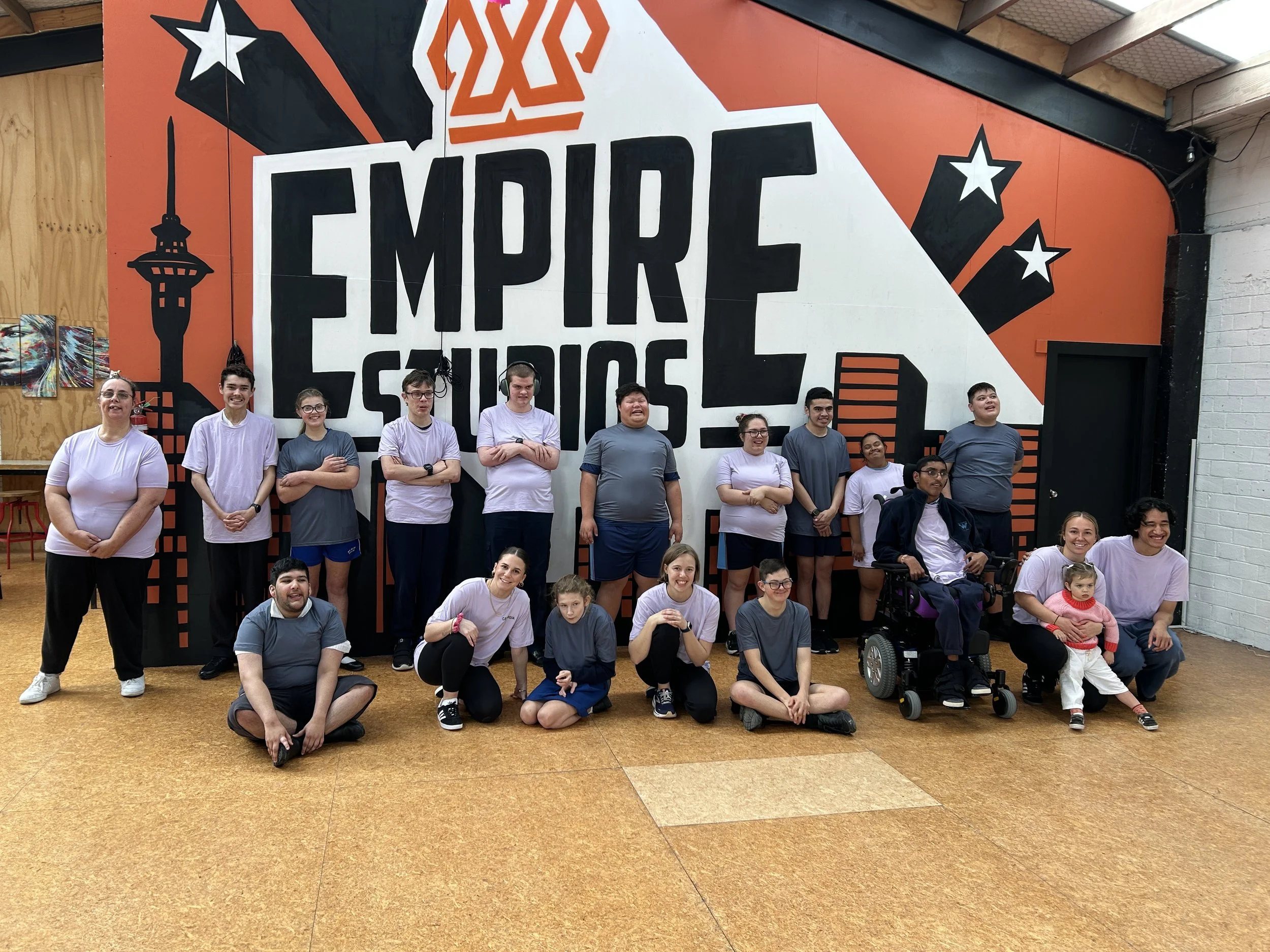 Term 1 Beyond the Limits Class, having fun posing with their teacher
