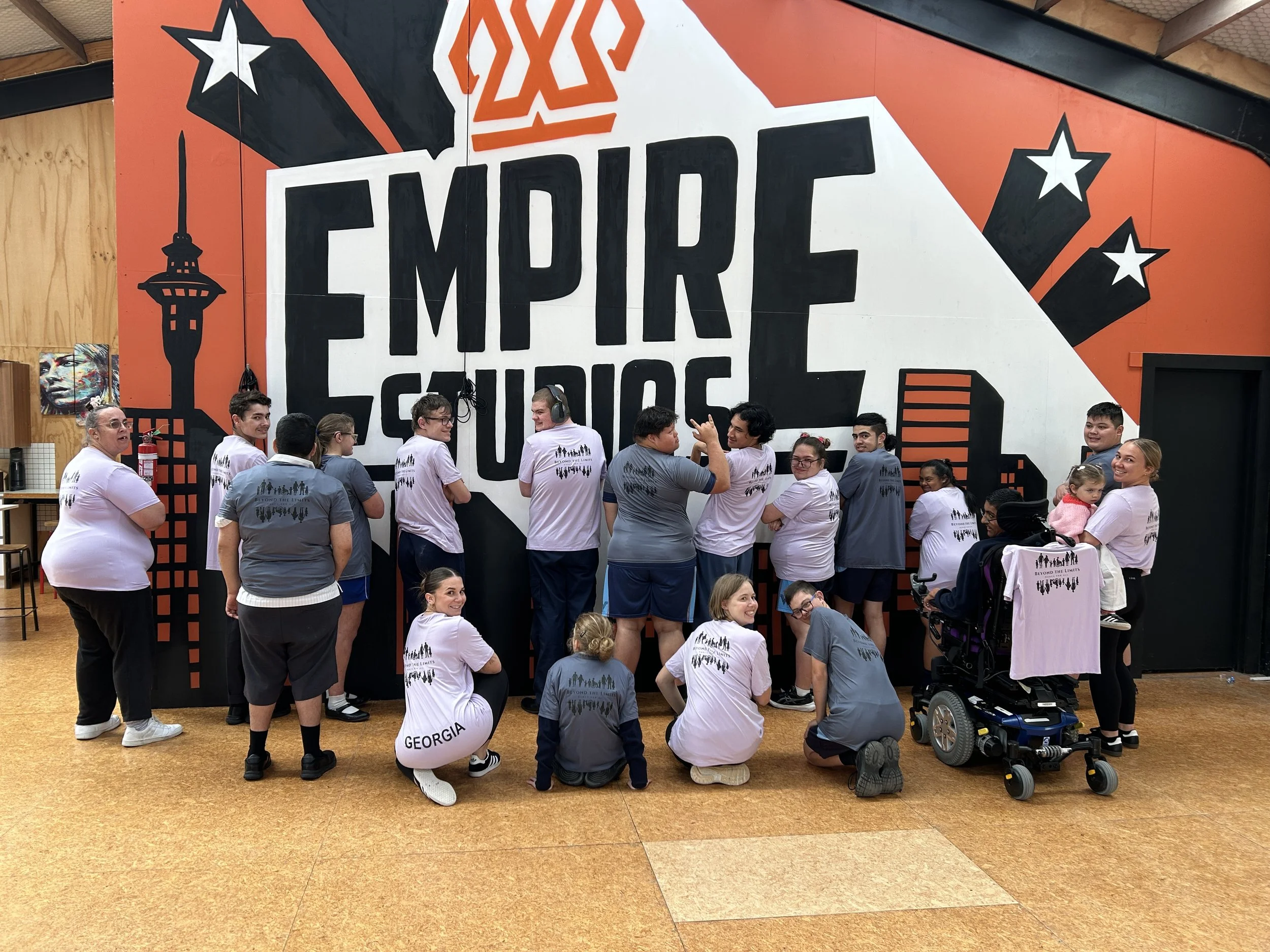 Beyond the limits, Term 1 Crew in their printed tshirts