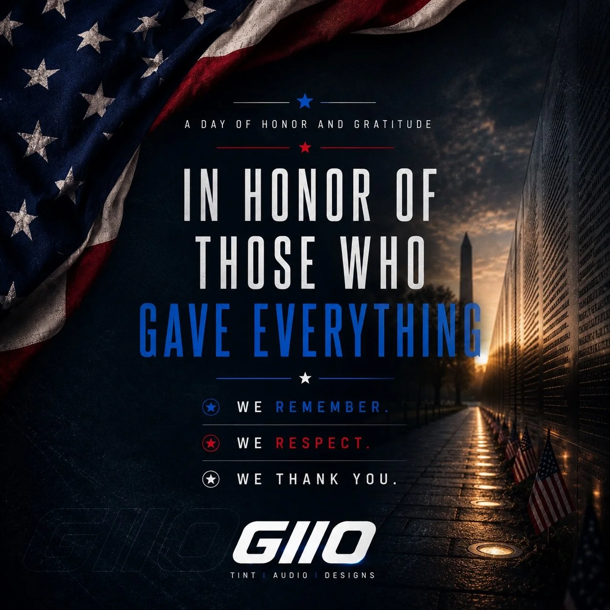 In honor of those who gave everything. 🇺🇸We remember. We respect. We thank you.

#memorialday🇺🇸 #honorandremember #neverforgotten #thankyouforyourservice