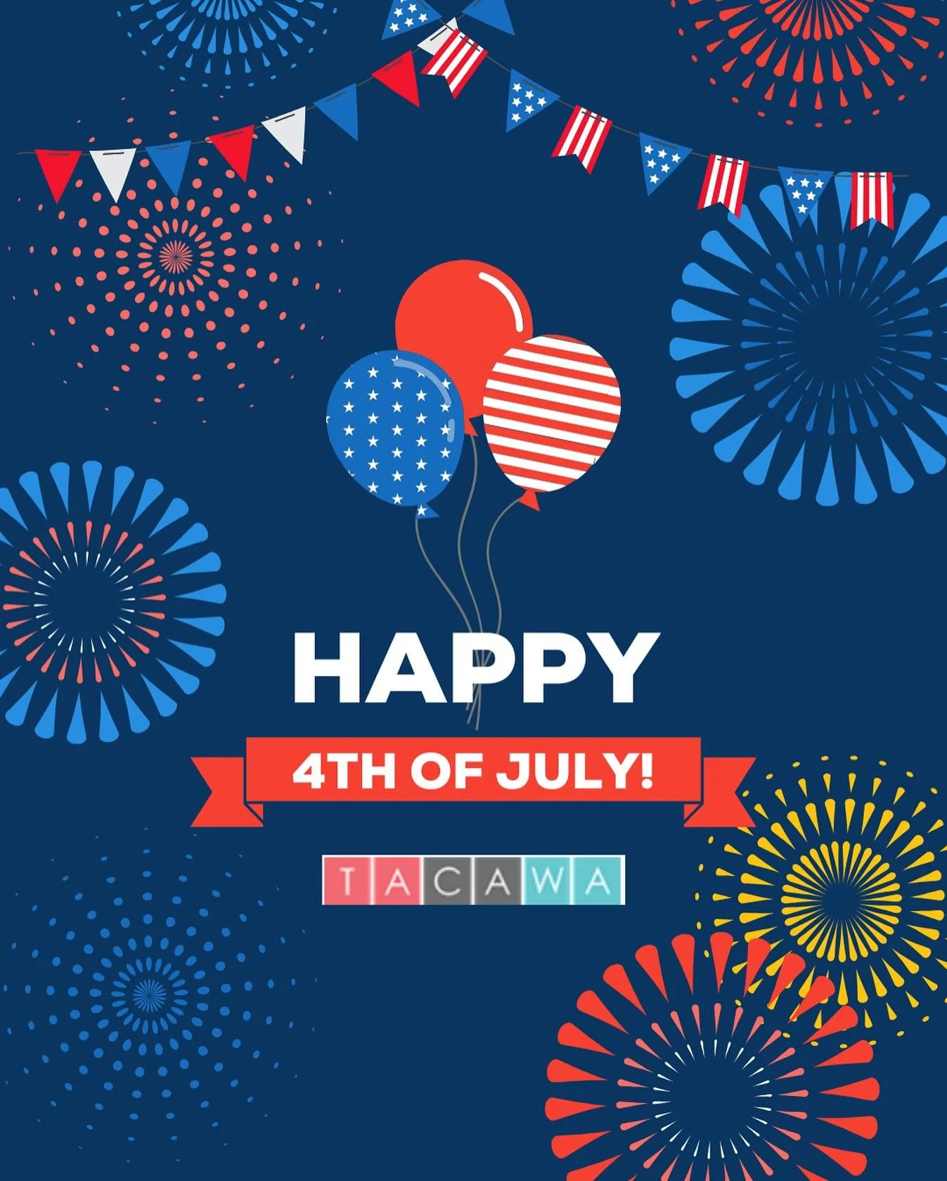 🇺🇸 Happy 4th of July from TACAWA! 🇺🇸
🇹🇷 TACAWA olarak 4 Temmuz Bağımsızlık G&uuml;n&uuml;&rsquo;n&uuml;z&uuml; kutlarız! 🇺🇸

🇺🇸 Today, we celebrate the values of freedom, unity, and diversity that shape the spirit of the United States. As T