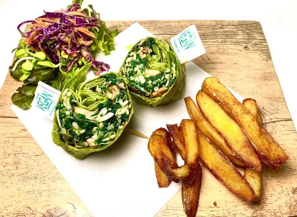 Spinach and Mushroom Wrap