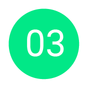 Green circle with the number 03 inside.