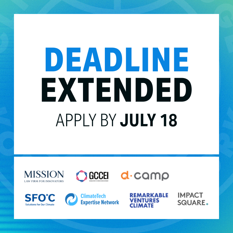 Deadline Extended! Apply by July 18