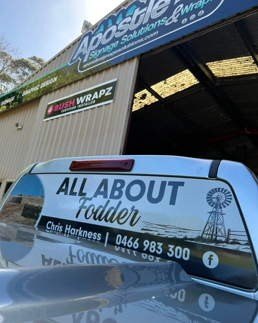 Logo Design and One - Way Vision for All About Fodder in Timboon, Contact Chris today for all your Fodder needs ! 
#apostle #timboonsigns #supportlocal #timboon #fodder