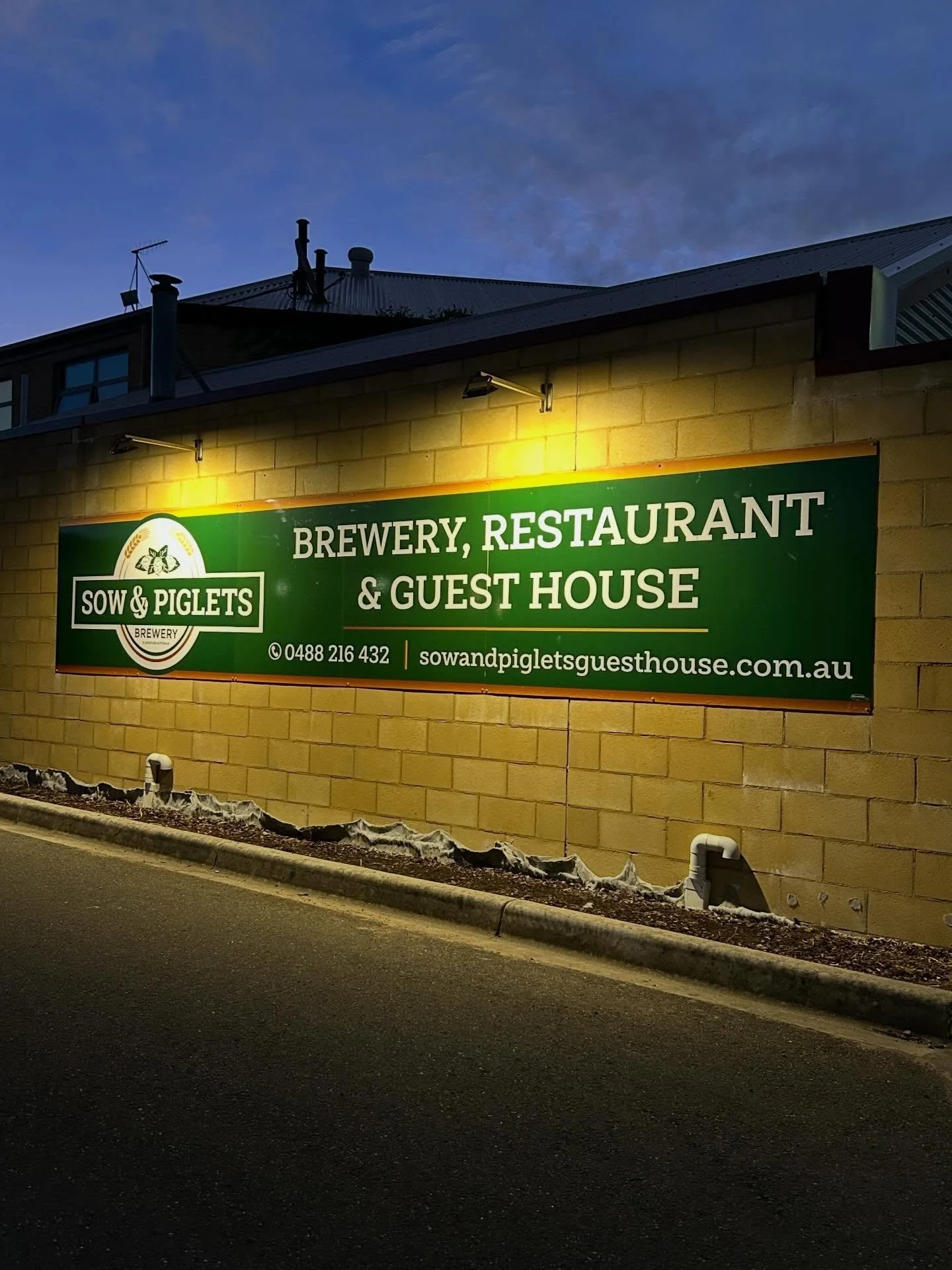 New signage installed at @thesowandpigletsguesthouse just in time for the Easter break.

Home to a brewery, restaurant, and guest house, it&rsquo;s the perfect spot to settle in for a drink, a great meal, or even a weekend stay 🍻

If you&rsquo;re ou