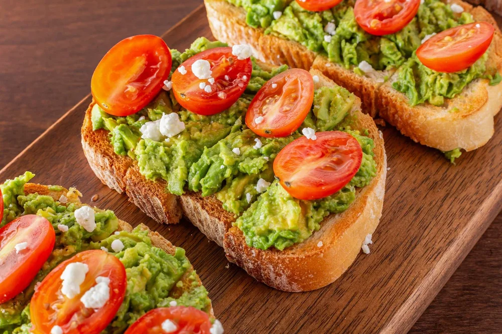 Bruschetta on a board