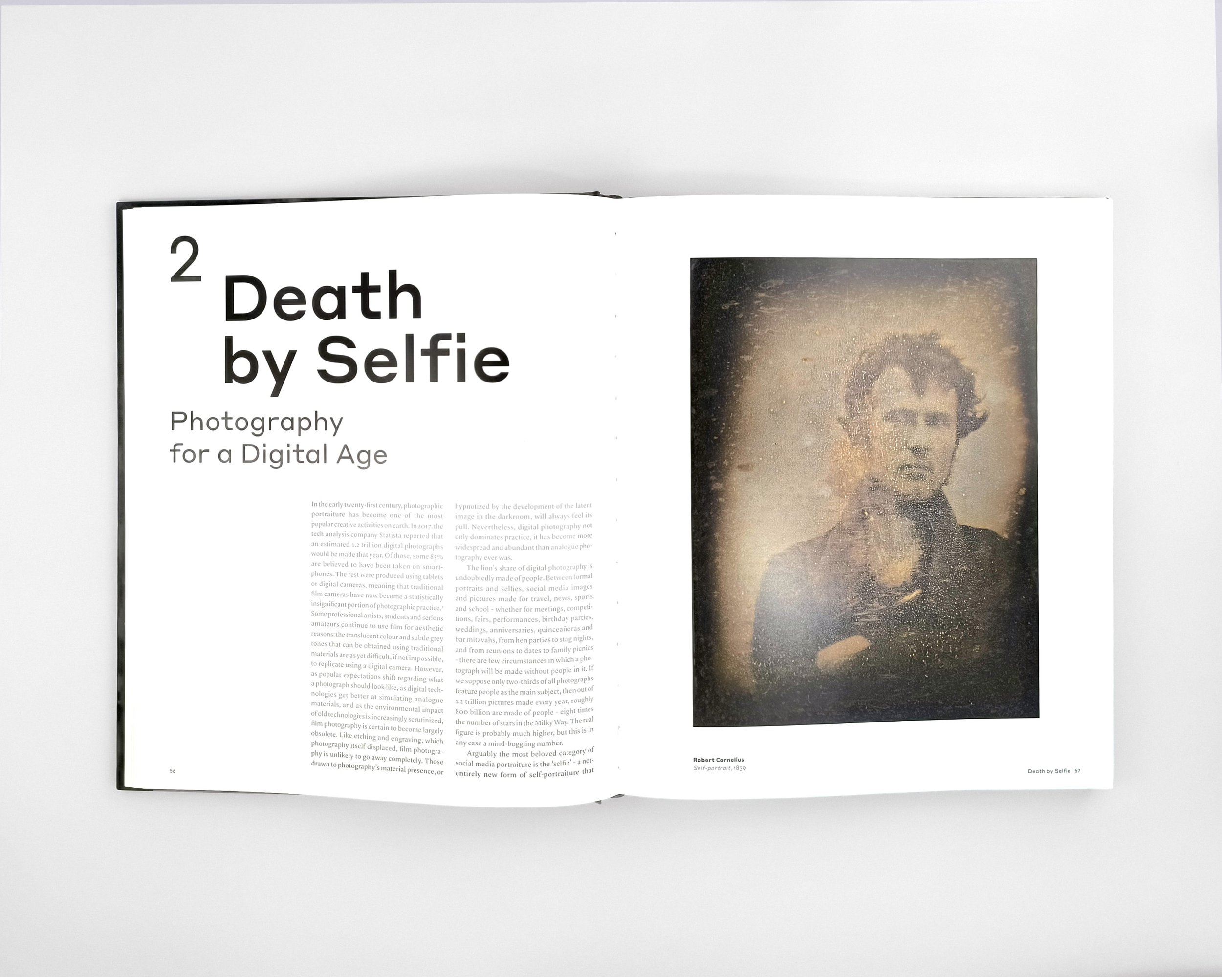 Face Time interior layout designed by Karolina Prymaka for Thames & Hudson illustrated photography book, chapter opener