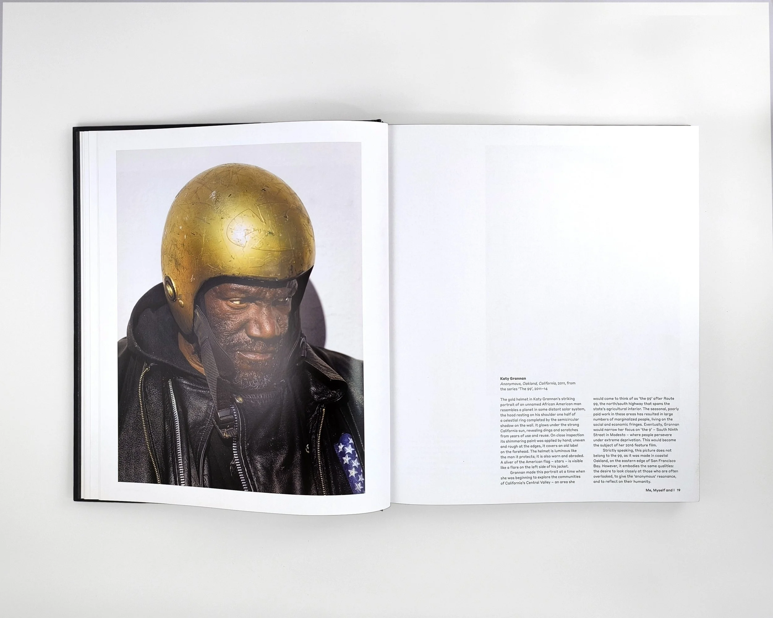 Face Time interior layout designed by Karolina Prymaka for Thames & Hudson illustrated photography book, Kathy Grannan