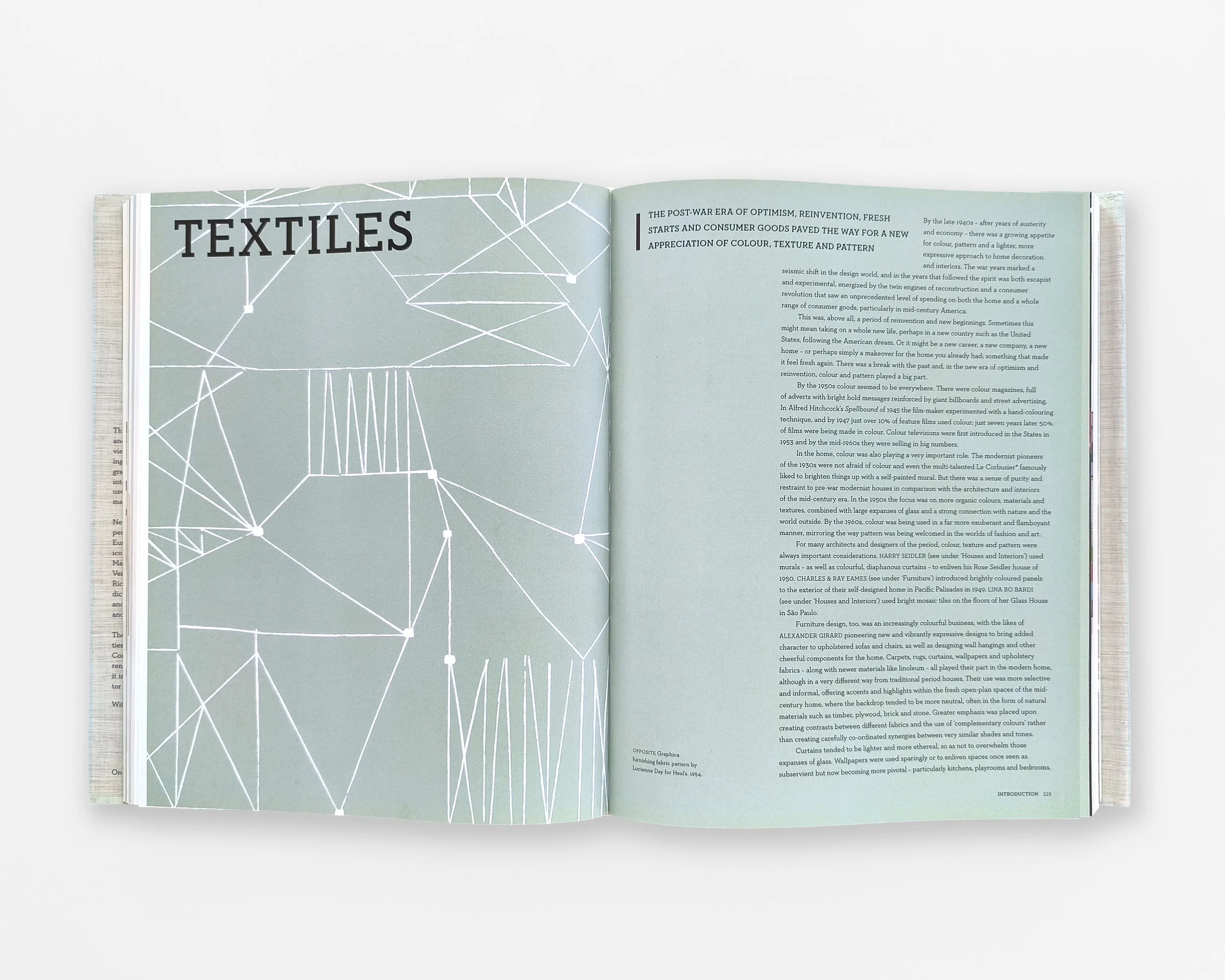 Mid Century Modern Complete interior layout designed by Karolina Prymaka for Thames & Hudson illustrated Lifestyle, Interior, Architecture book, chapter opener