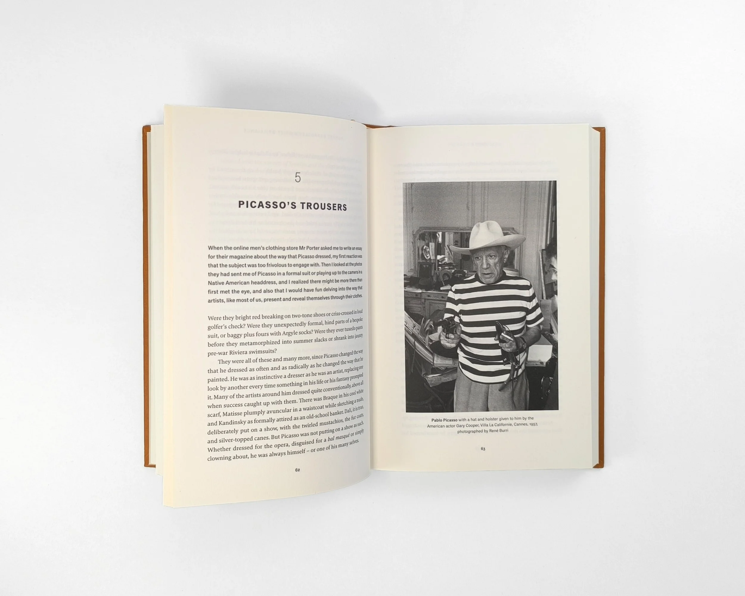 Artists' Lives Interior page layout designed by Karolina Prymaka for Thames & Hudson illustrated art book, Pablo Picasso