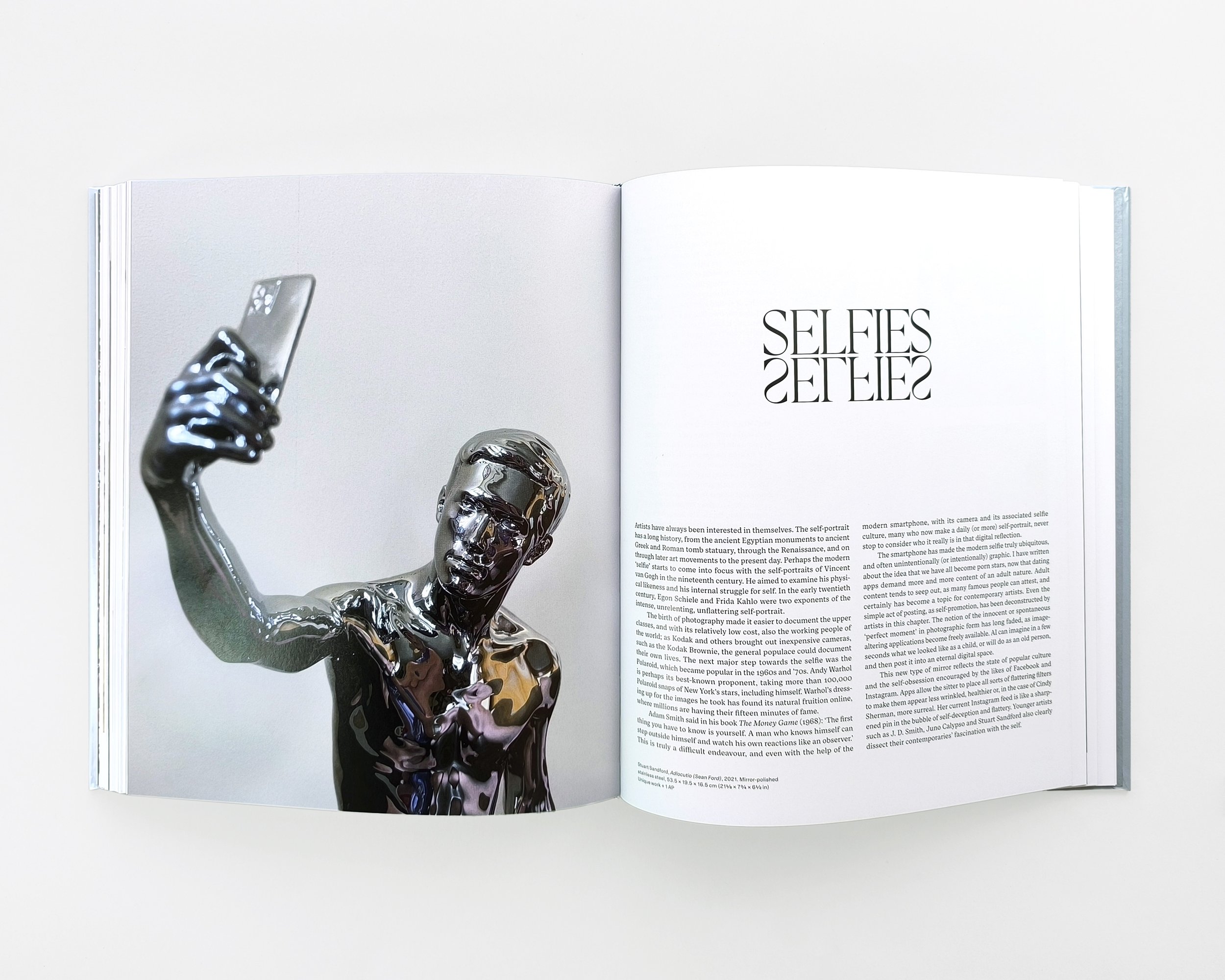 Mirror Mirror interior layout designed by Karolina Prymaka for Thames & Hudson illustrated art book, chapter opener