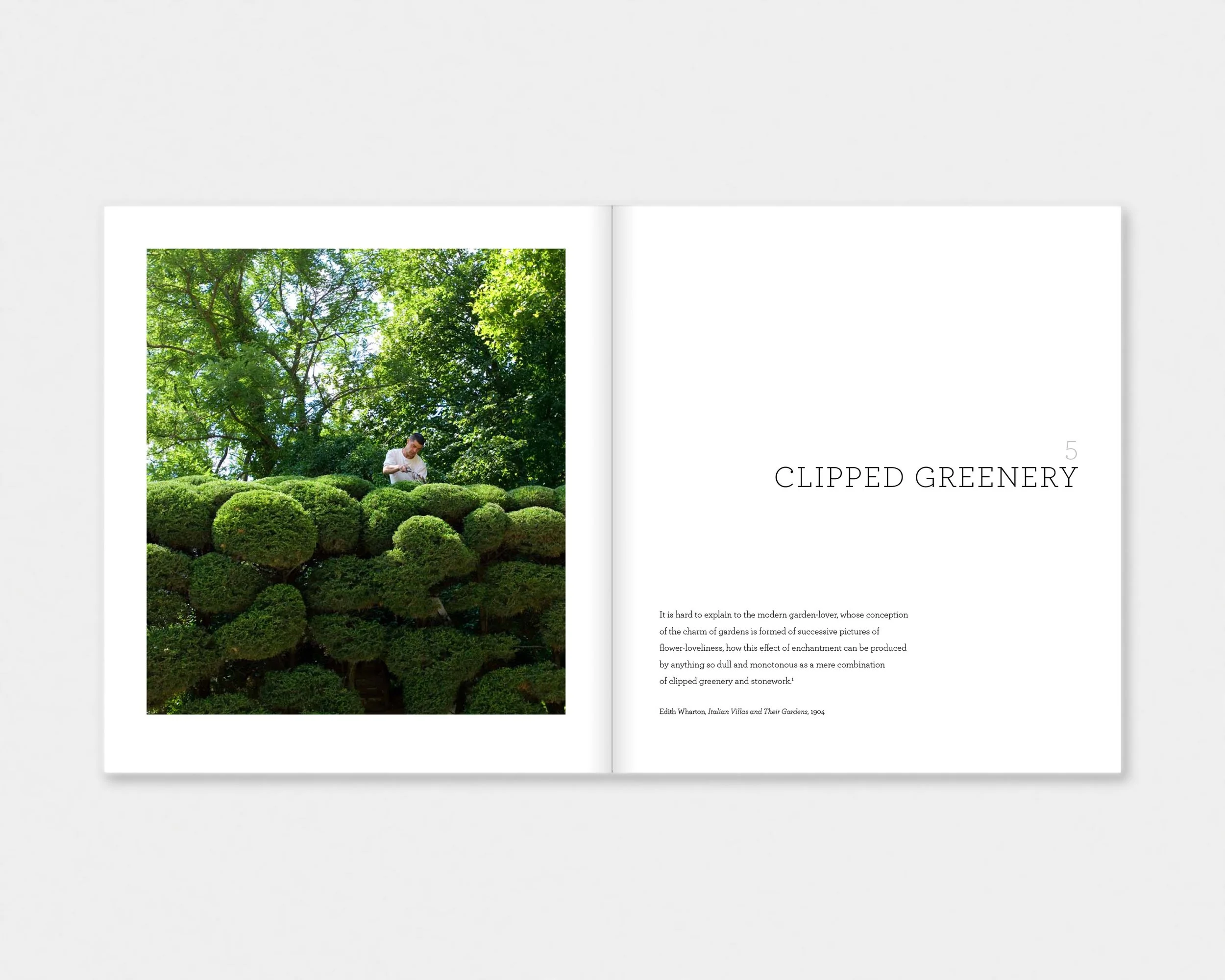 Mediterranean Landscape Design interior layout designed by Karolina Prymaka for Thames & Hudson illustrated garden book, chapter opener
