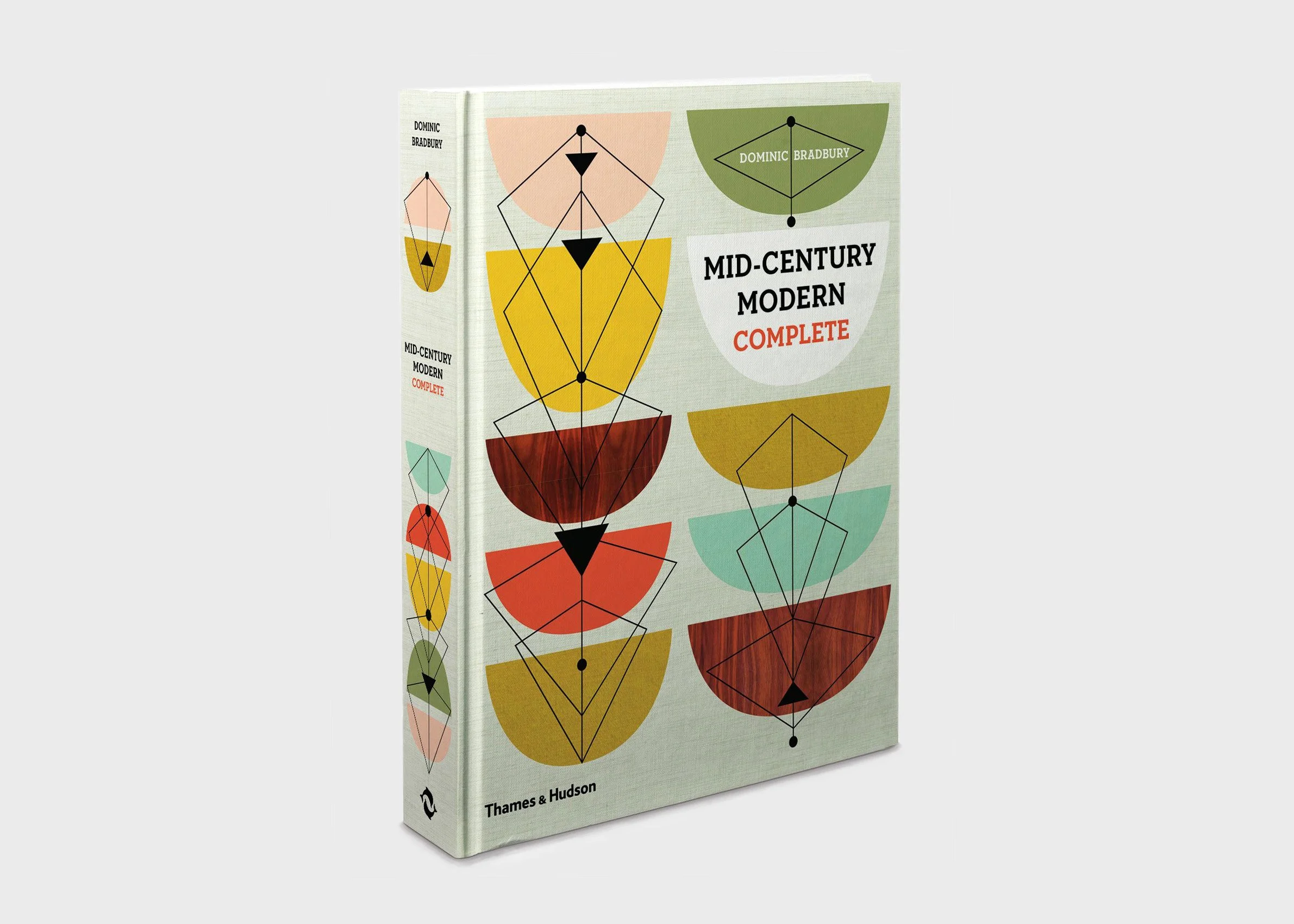 Mid Century Modern Complete book cover designed by Karolina Prymaka for Thames & Hudson illustrated Lifestyle, Interior, Architecture book