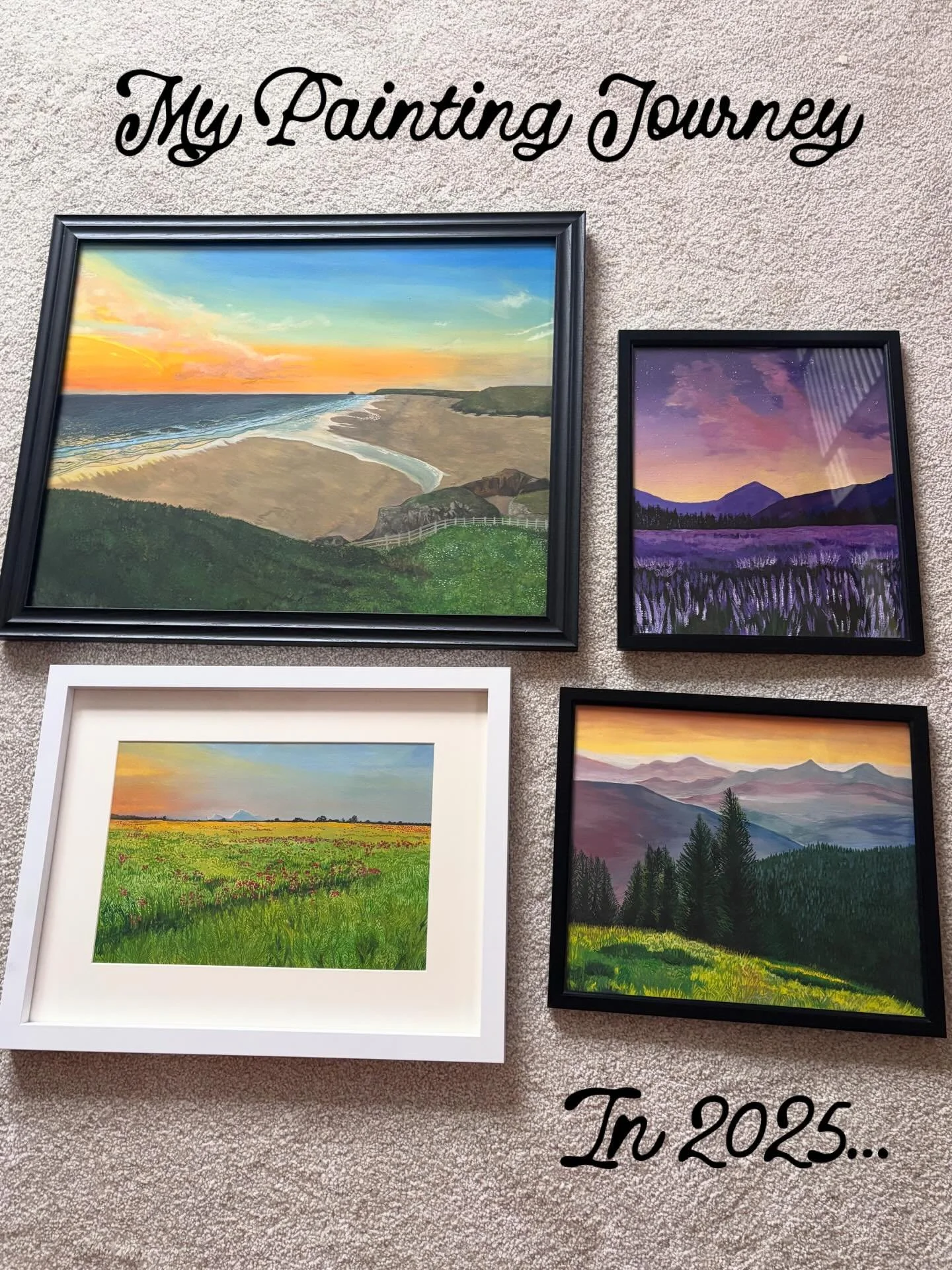 The good, the bad and the ugly of my 2025 painting journey! 

Super excited to keep working and improving in 2026