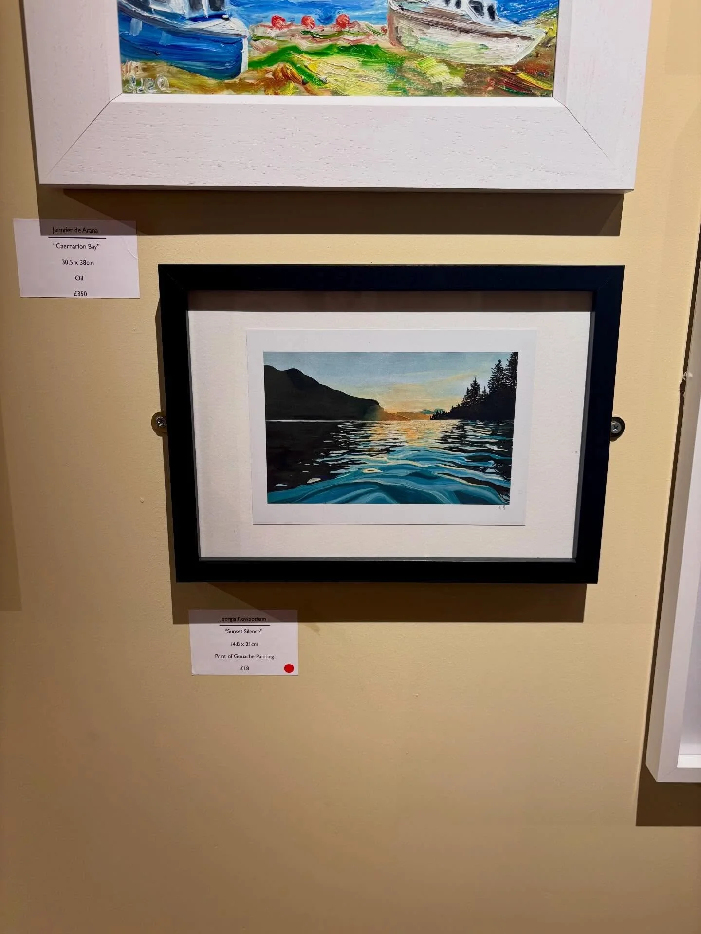 Finally getting the chance to pop down to @theatrclwyd to visit my artwork in the Gallery! Feel super grateful for the opportunity and also in awe of all the other stunning pieces 😍 a fabulous way to end 2025, the first year to be brave and share my