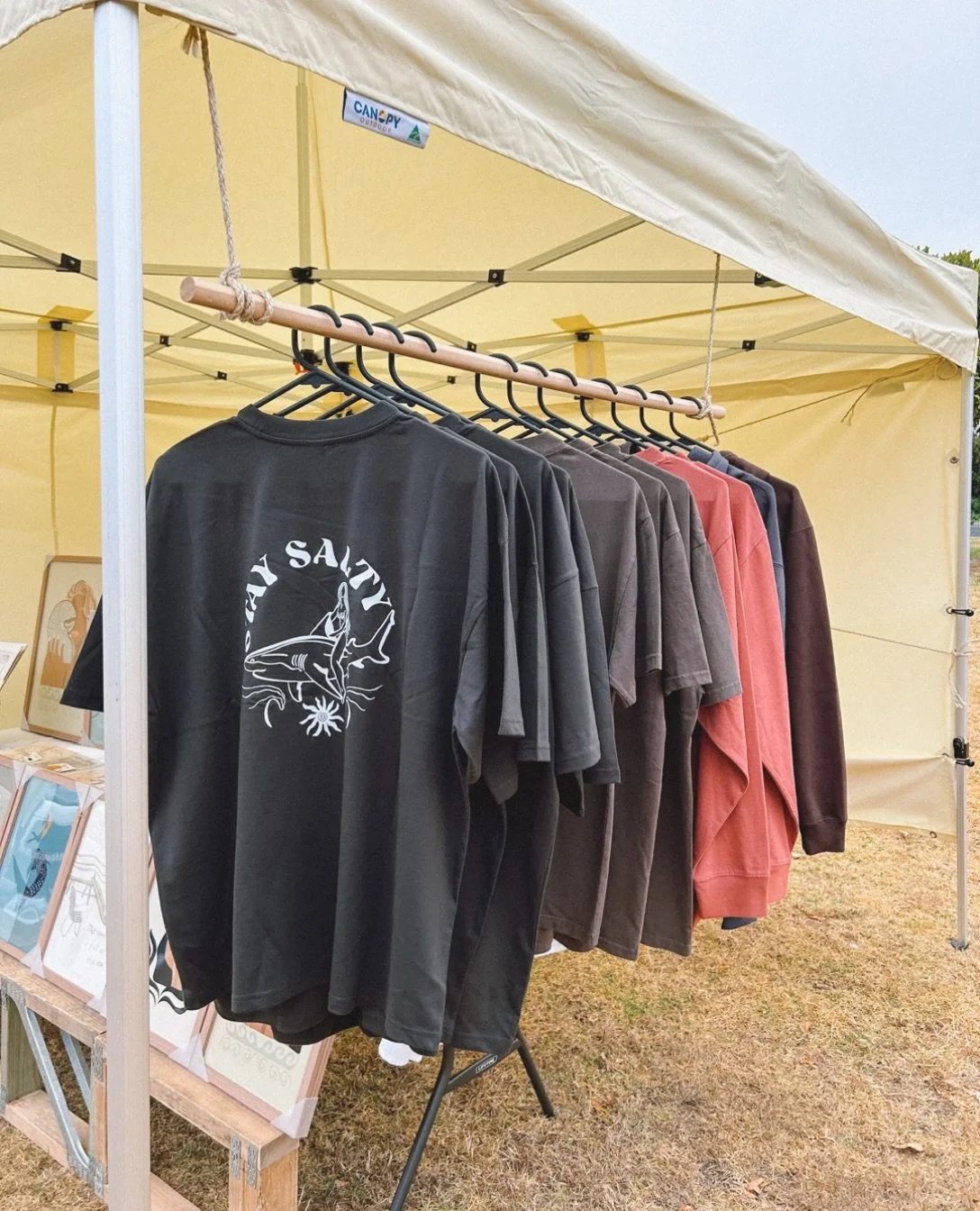 Stay salty Tee available online www.saltwatertones.com
100% Cotton.
Printed locally here in Warrnambool. 

#surfapparel #graphictshirts #surfclothing #surfculture #surftshirt