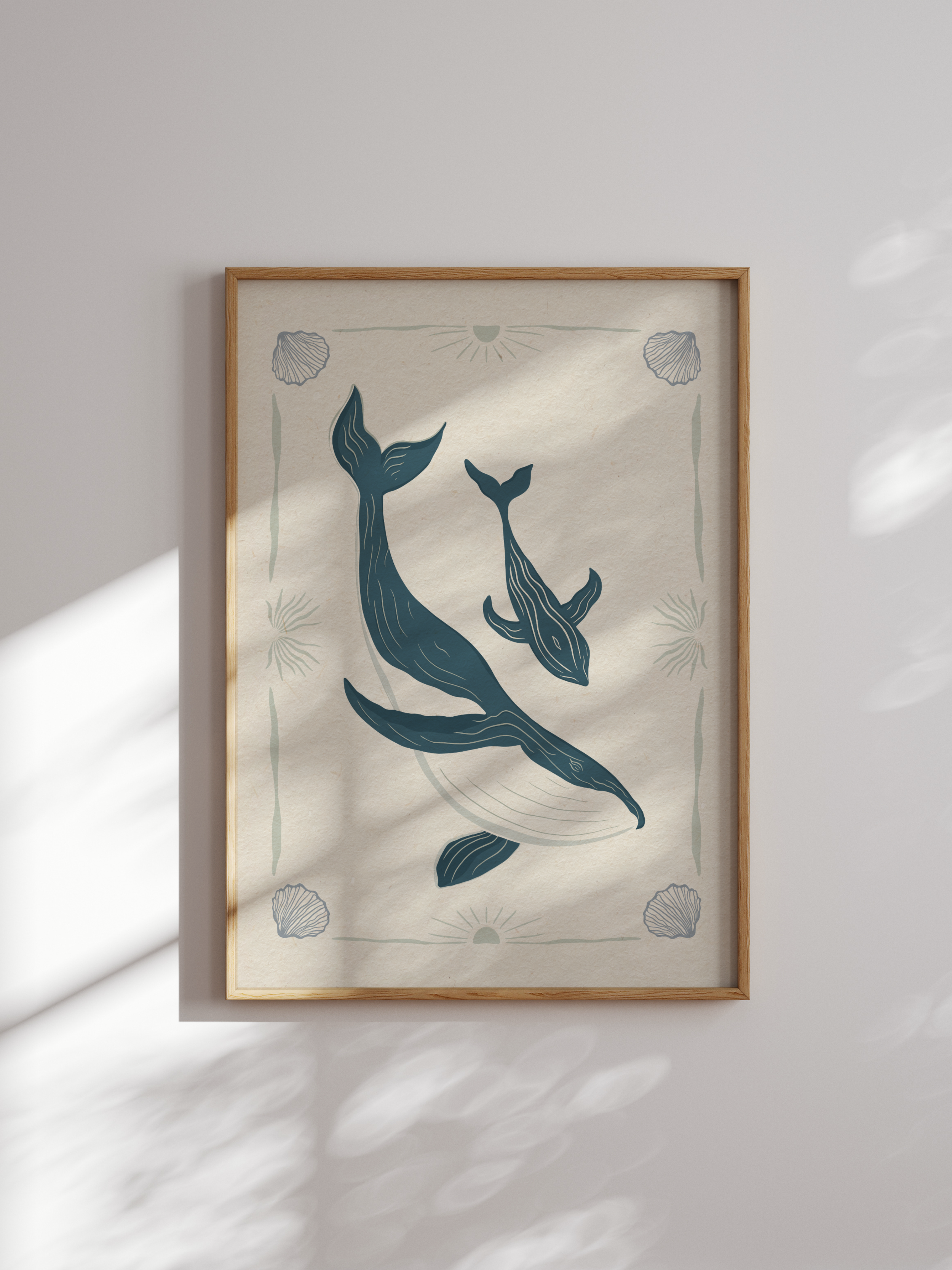 Whale Song art print by saltwater tones