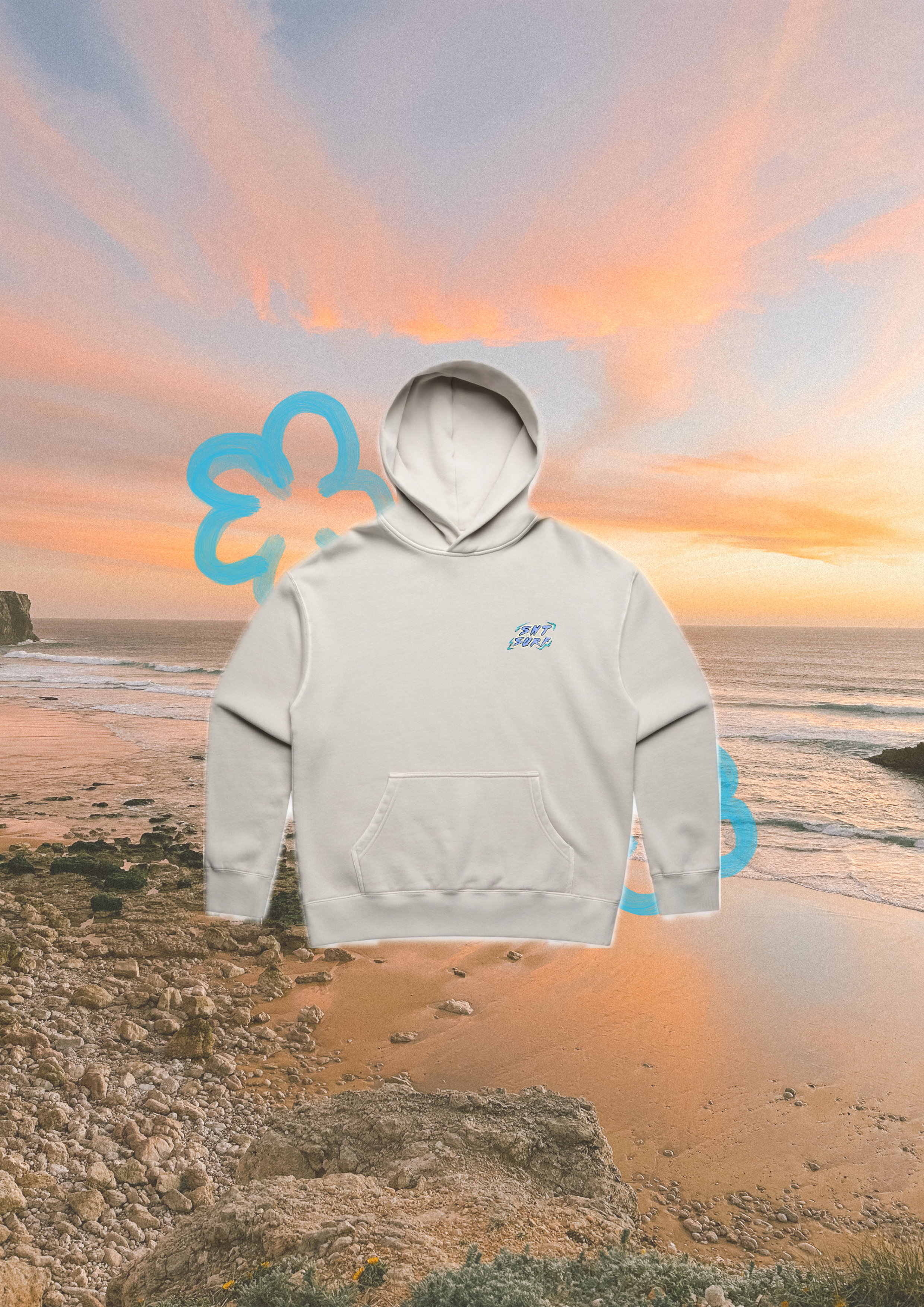 SWT surf hoodie for women by saltwater tones