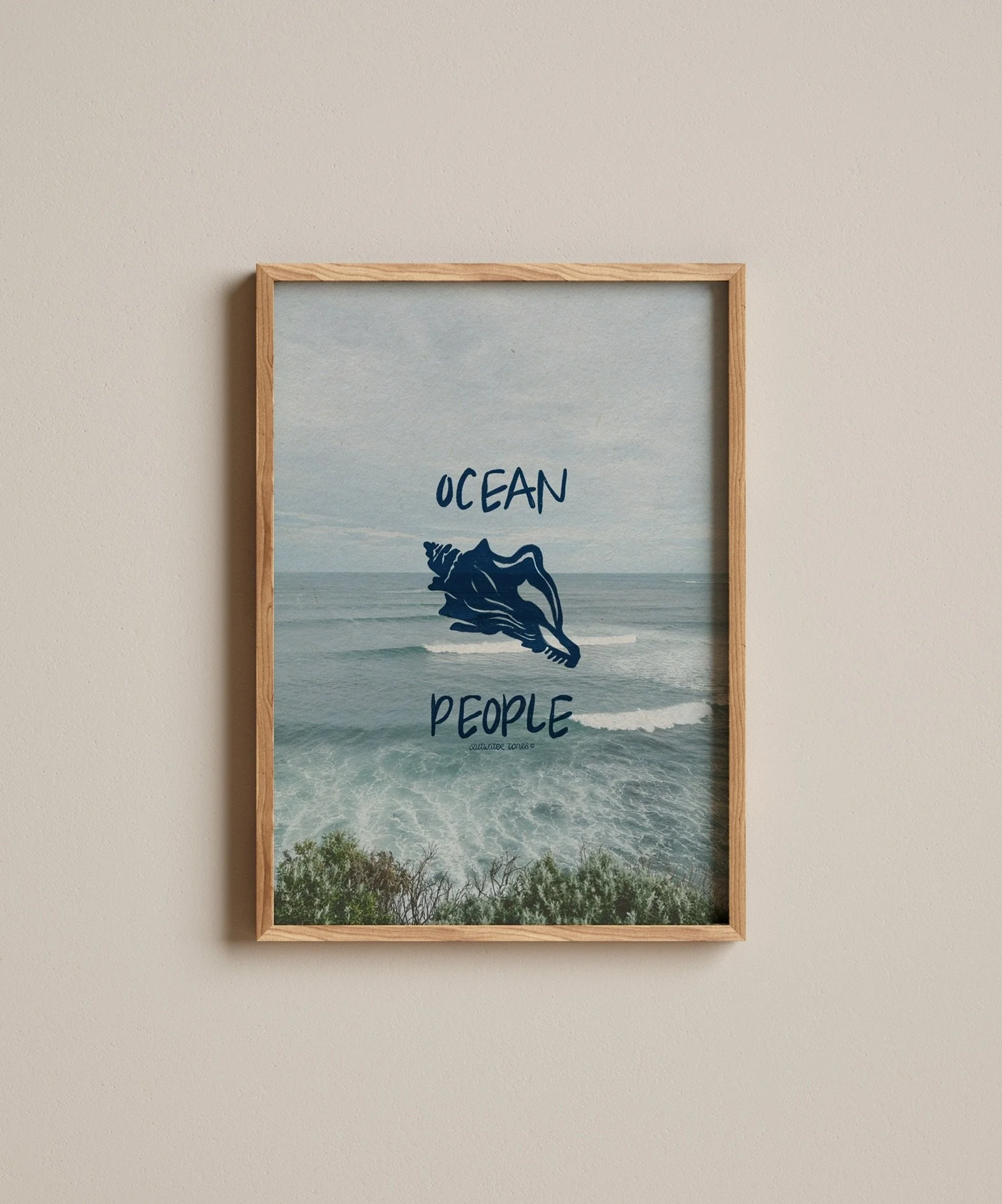 Ocean people art print wave photography by saltwater tones.jpeg