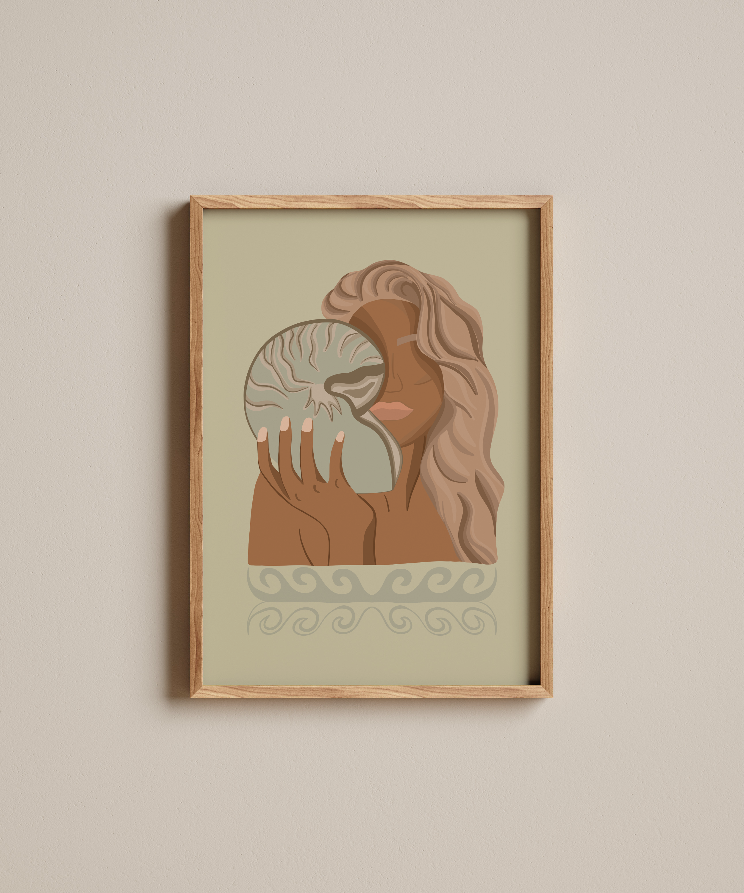 Shell dream artwork by saltwater tones