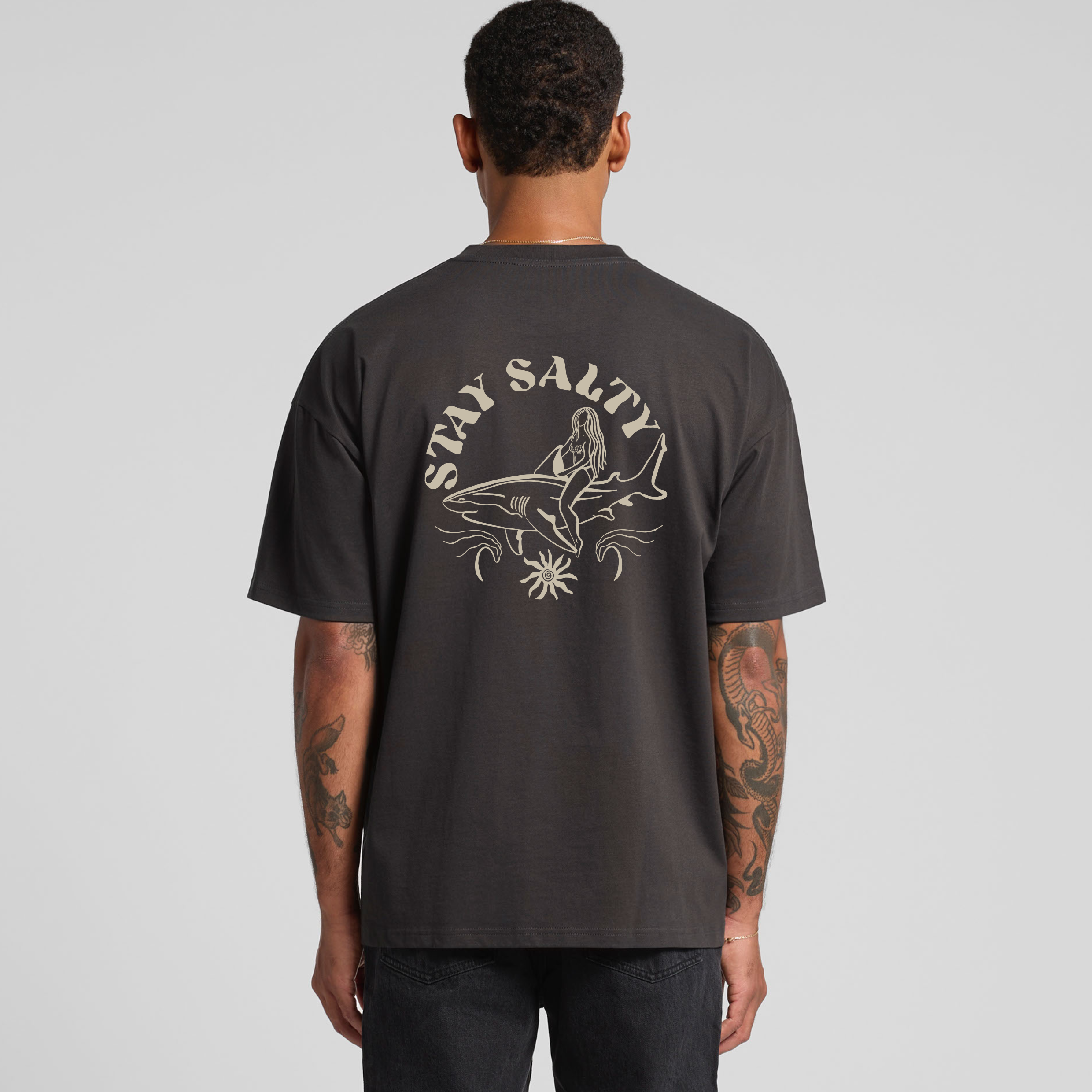 original stay salty tshirt by saltwater tones