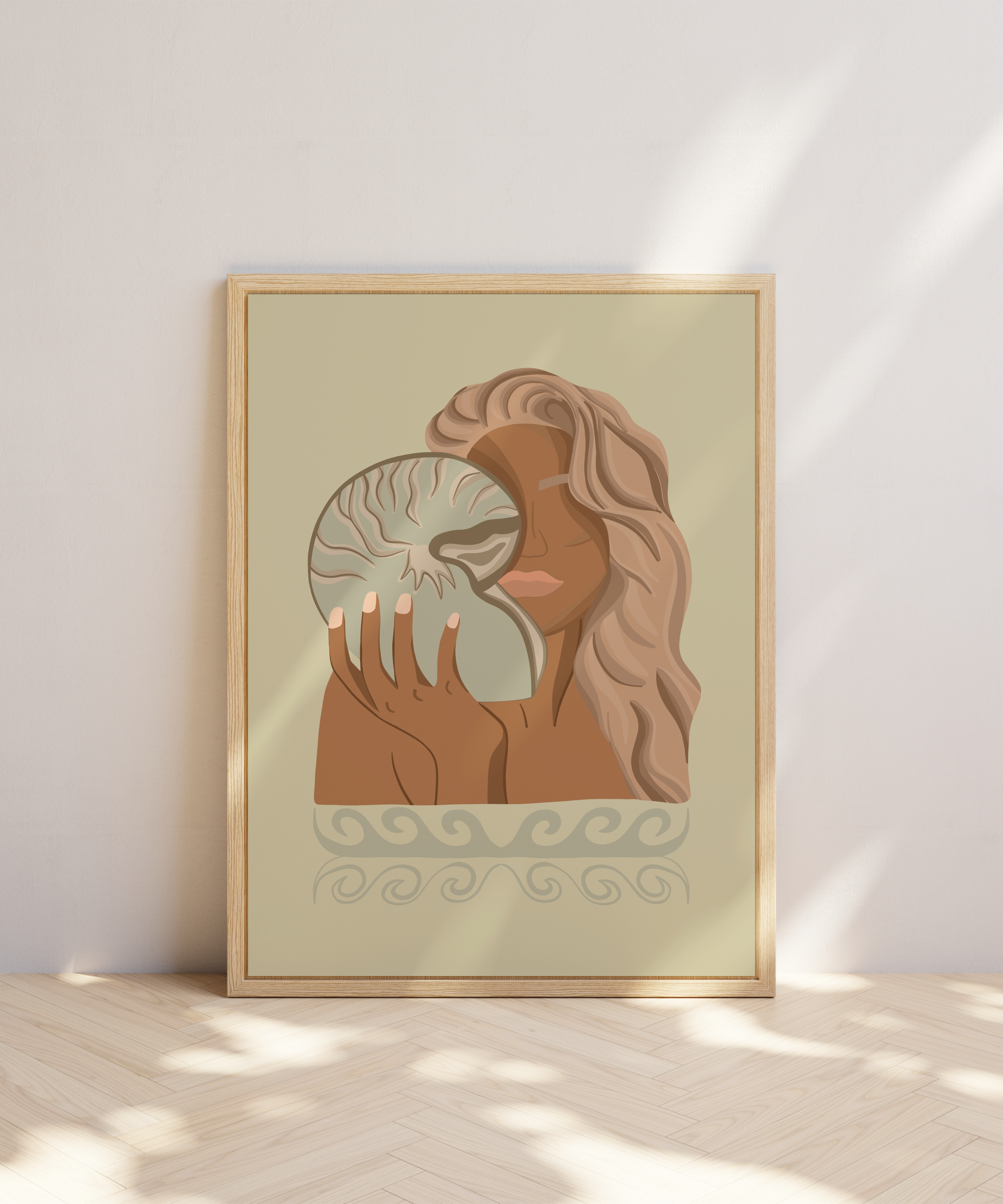 Shell dream art poster by saltwater tones