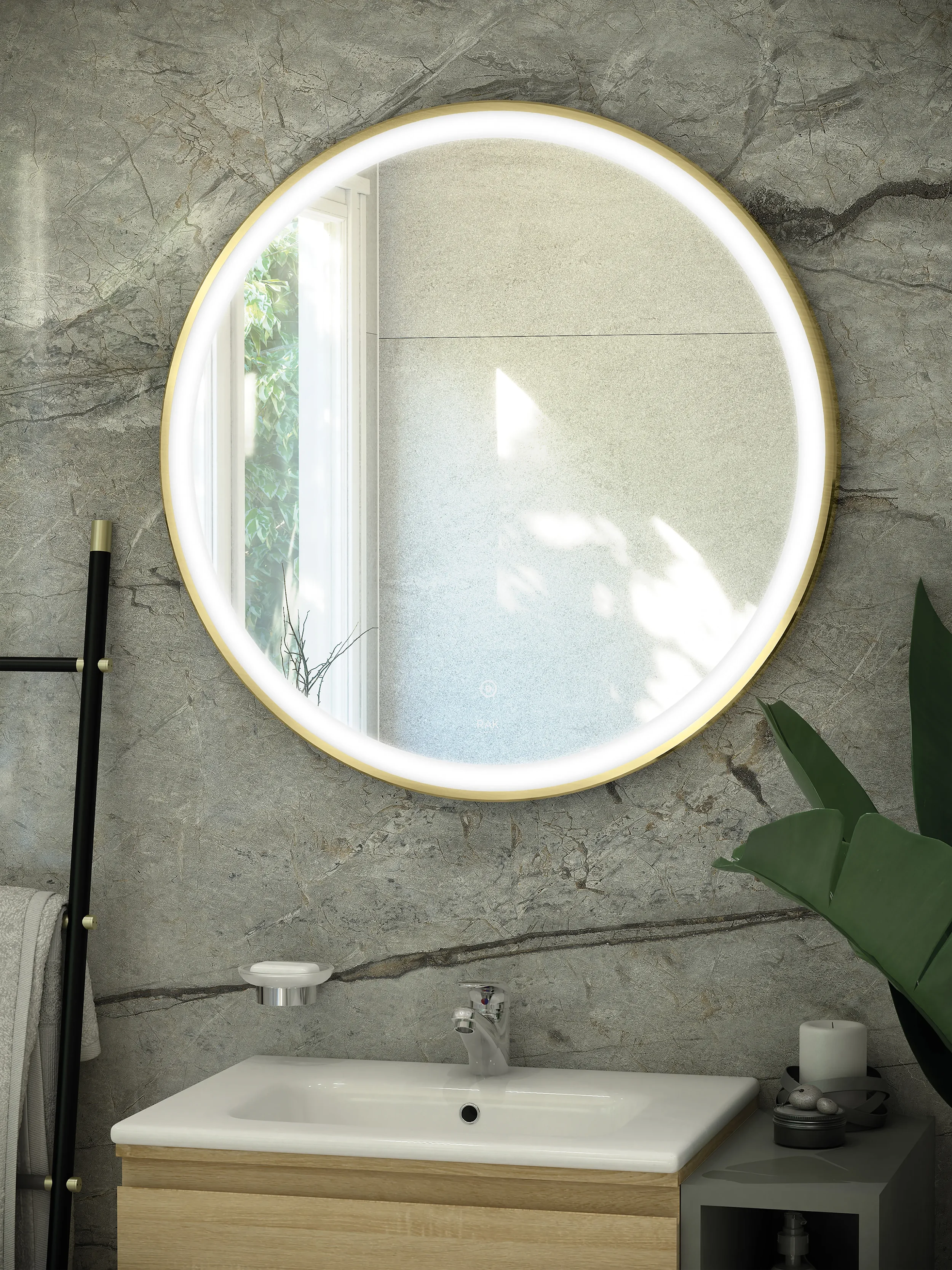 RAK Art Round LED Bathroom Mirrors