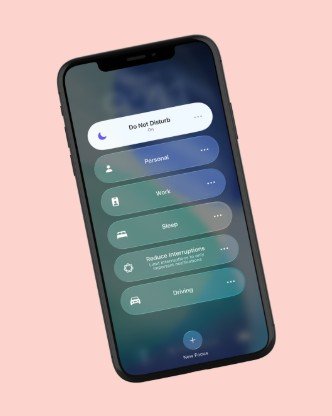 cellphone showing do not disturb function