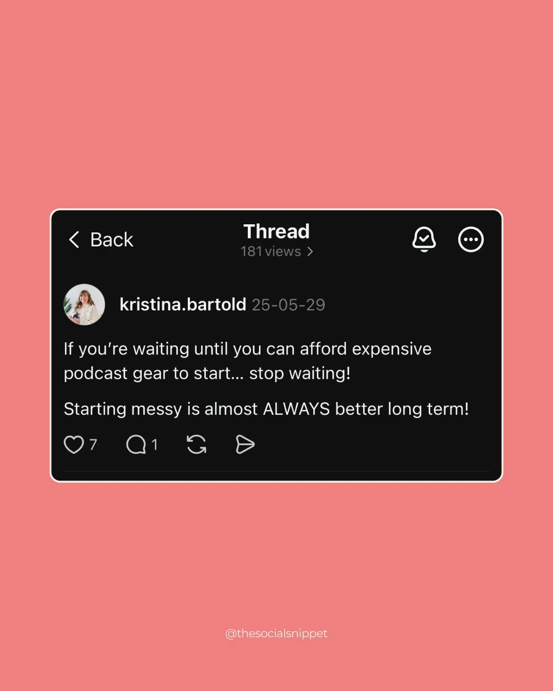 Five years from now, you&rsquo;re sitting in your dream studio &mdash; headphones on, mic in front of you, recording the podcast you once only imagined.⁠
⁠
And you&rsquo;ll smile. Because you&rsquo;ll remember how messy it all was when you started.⁠
