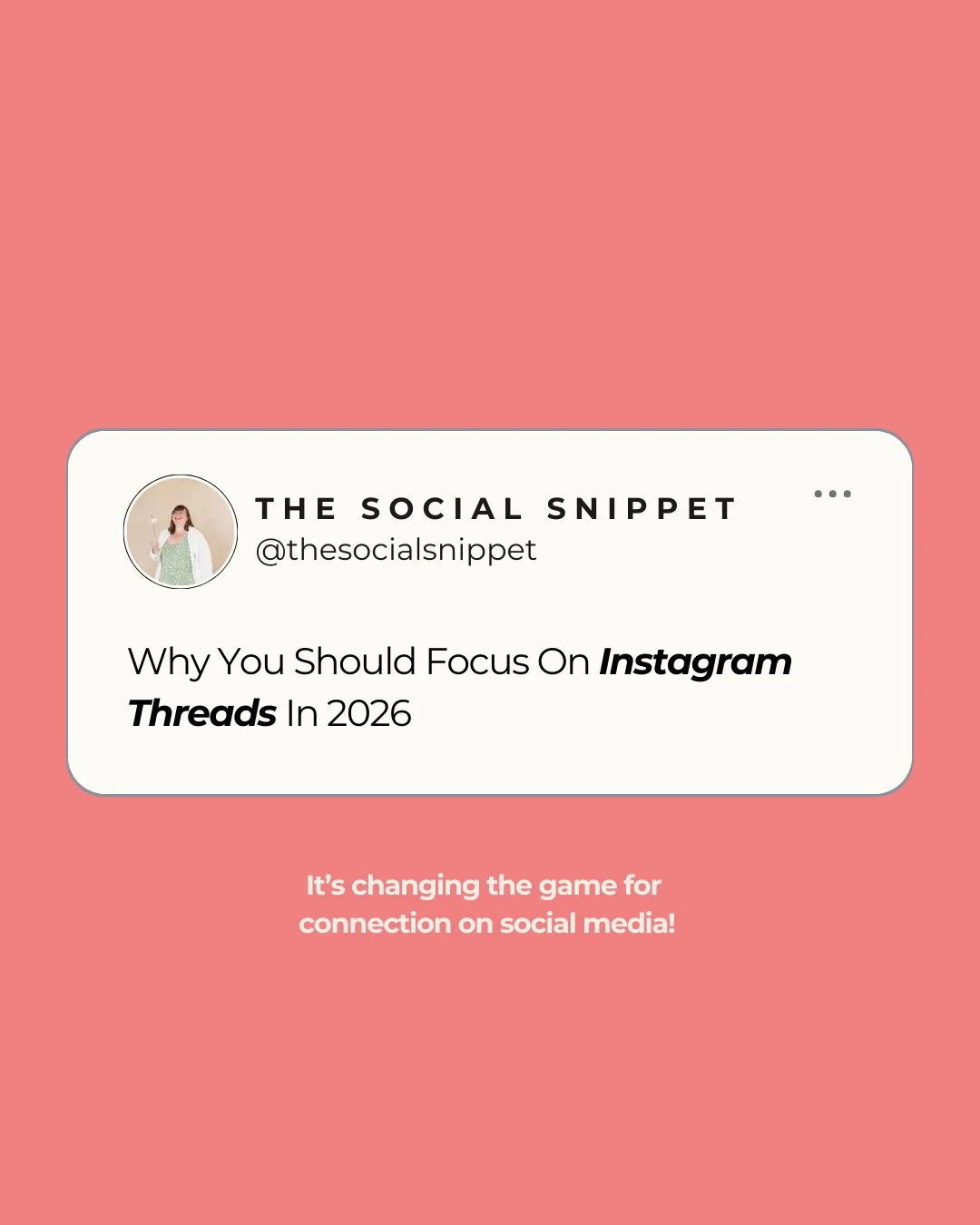 Threads is not another Instagram replacement.⁠
⁠
It is a different way to show up online.⁠
⁠
While Instagram rewards polished content and constant output, Threads rewards conversation. Quick thoughts. Real replies. Showing up as a human, not a brand.
