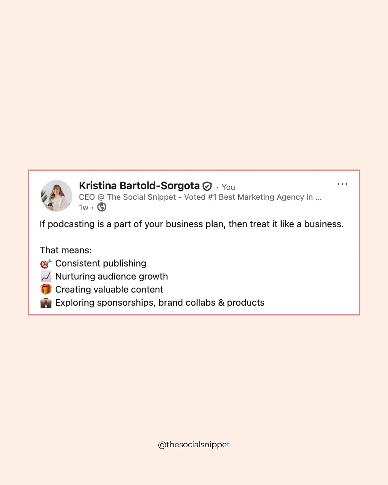 A podcast can grow your business, but only if it&rsquo;s more than a passion project.

When done with intention, podcasting becomes one of the strongest trust-building tools you can have. With over 500M global listeners, branded podcasts consistently