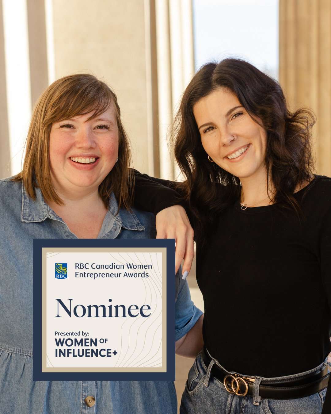 Thank you to everyone who nominated @kristina.bartol and @_mariatassi for the 34th Annual @RBC Canadian Women Entrepreneur Awards by Women of Influence+!⁠
⁠
And congratulations to all the other incredible and inspiring women they are nominated with!⁠