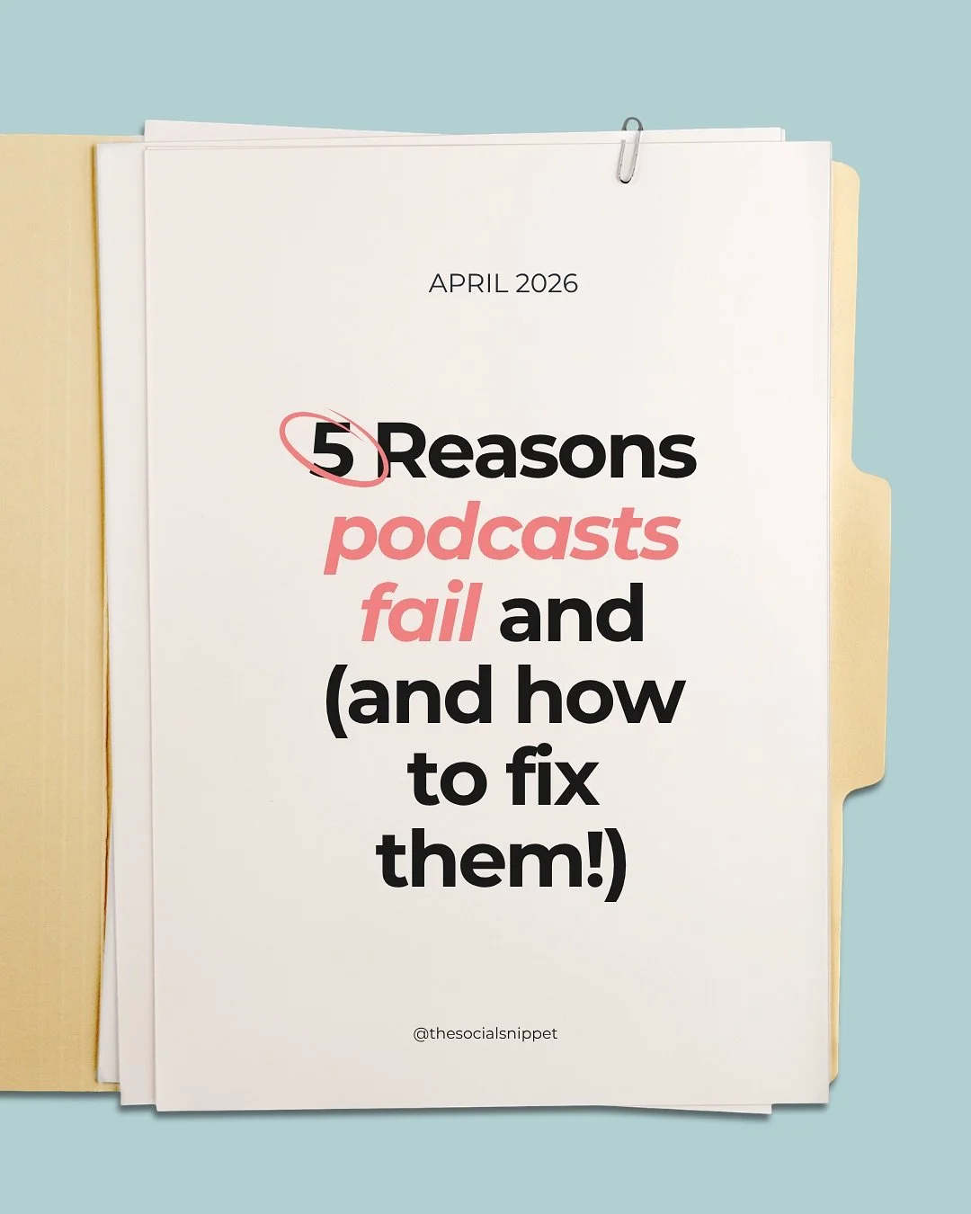 This mistake could be costing you your podcast: absence of a content strategy.

Having a strong podcast is about more than just recording episodes. It is about building a system that helps those episodes reach the right people.

These are the five pa