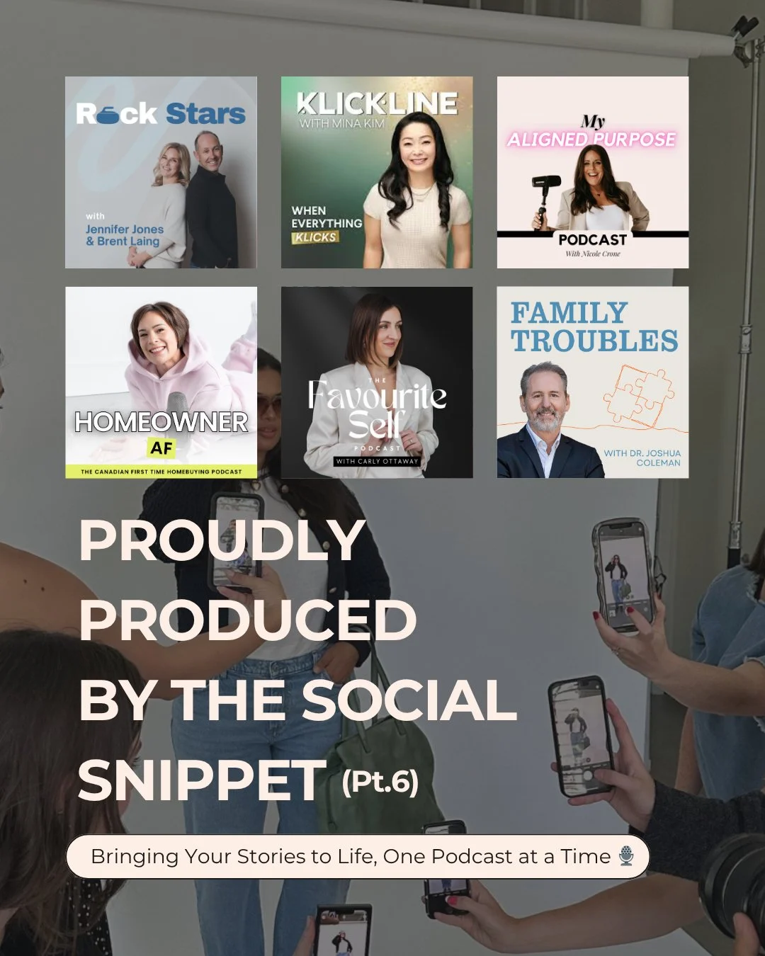 Supporting our clients dreams is the great privilege we have and we are honoured by every podcast we get to work with.⁠
⁠
Podcast management at The Social Snippet doesn&rsquo;t mean just hitting publish and hoping for the best. We love to walk alongs