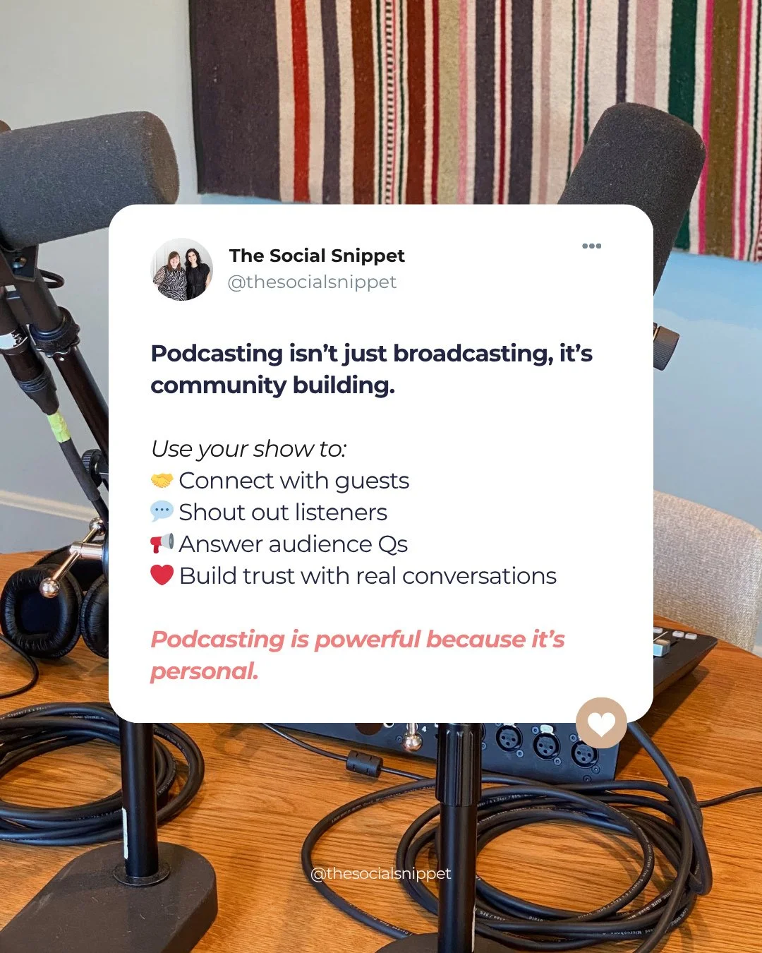 When your podcast stops being something people just consume, and starts becoming something they feel part of&hellip; that&rsquo;s when real growth begins.⁠
⁠
Because it&rsquo;s easy to think it&rsquo;s just about hitting record and sharing your thoug