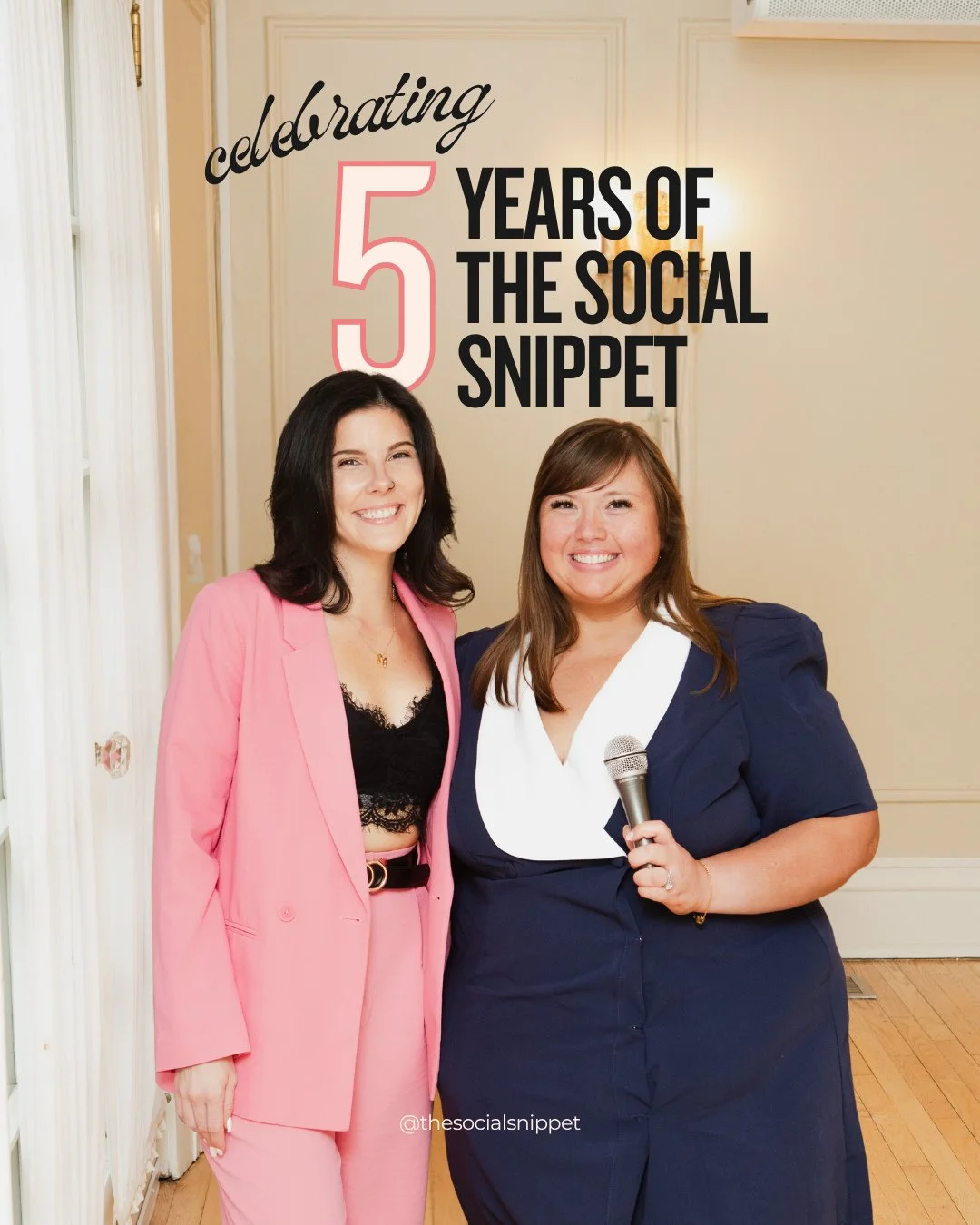 Screaming, jumping, crying&hellip; FIVE YEARS of The Social Snippet 🫶⁠
⁠
What started as &ldquo;let&rsquo;s help people post better on social media&rdquo; has turned into building brands, launching podcasts, working across industries, and figuring o