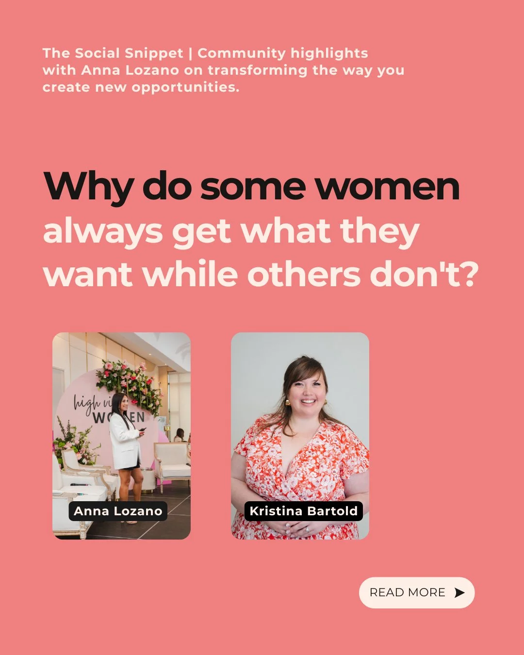 Why do some women seem to create opportunities everywhere they go, while others keep waiting for the &ldquo;right time&rdquo;? A lot of it comes down to one thing: being willing to ask.⁠
⁠
The collaborations.⁠
The partnerships.⁠
The clients.⁠
The inv