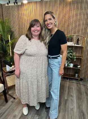 Kristina Bartold with podcast guest Lori Harder