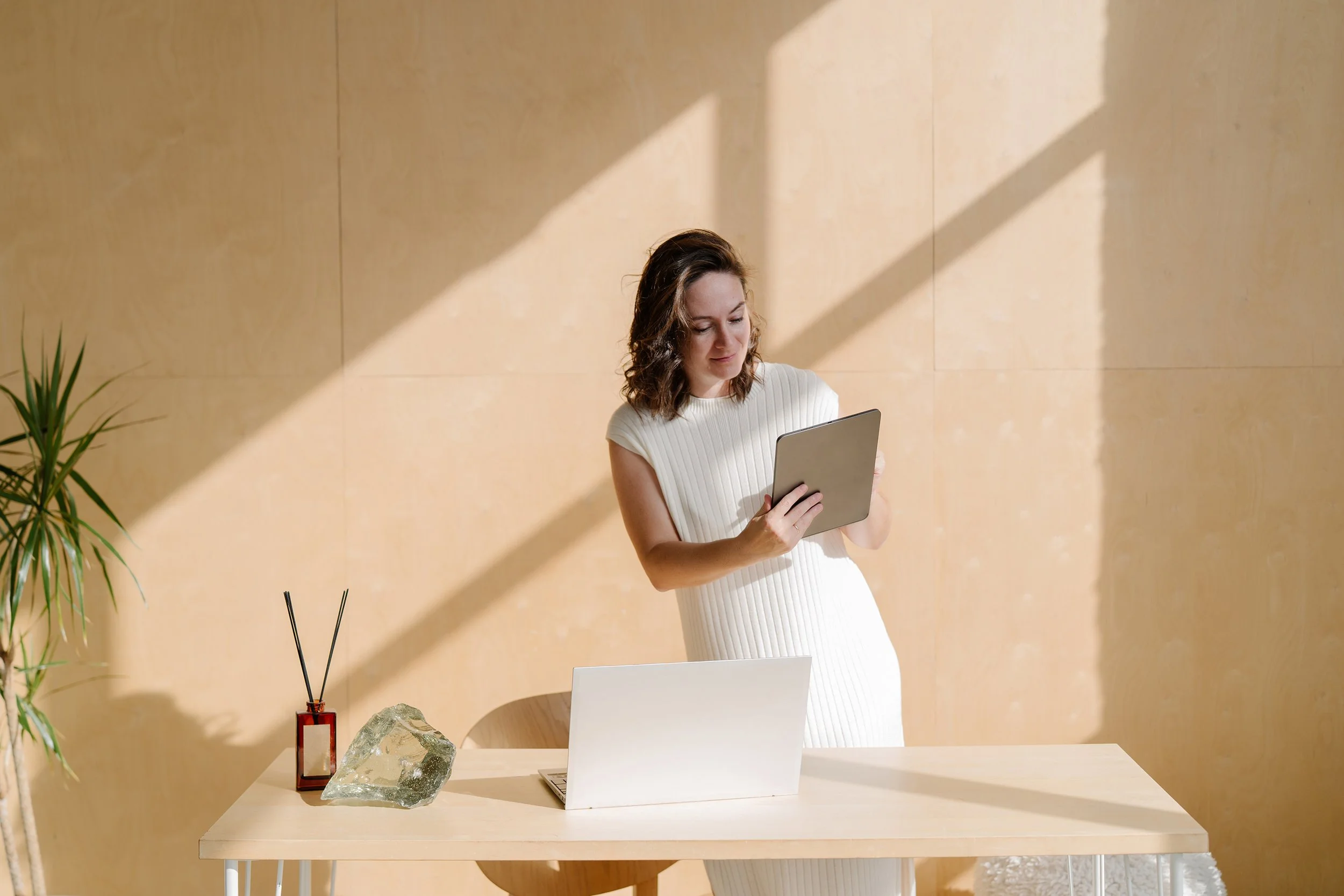 female founder developing personal brand