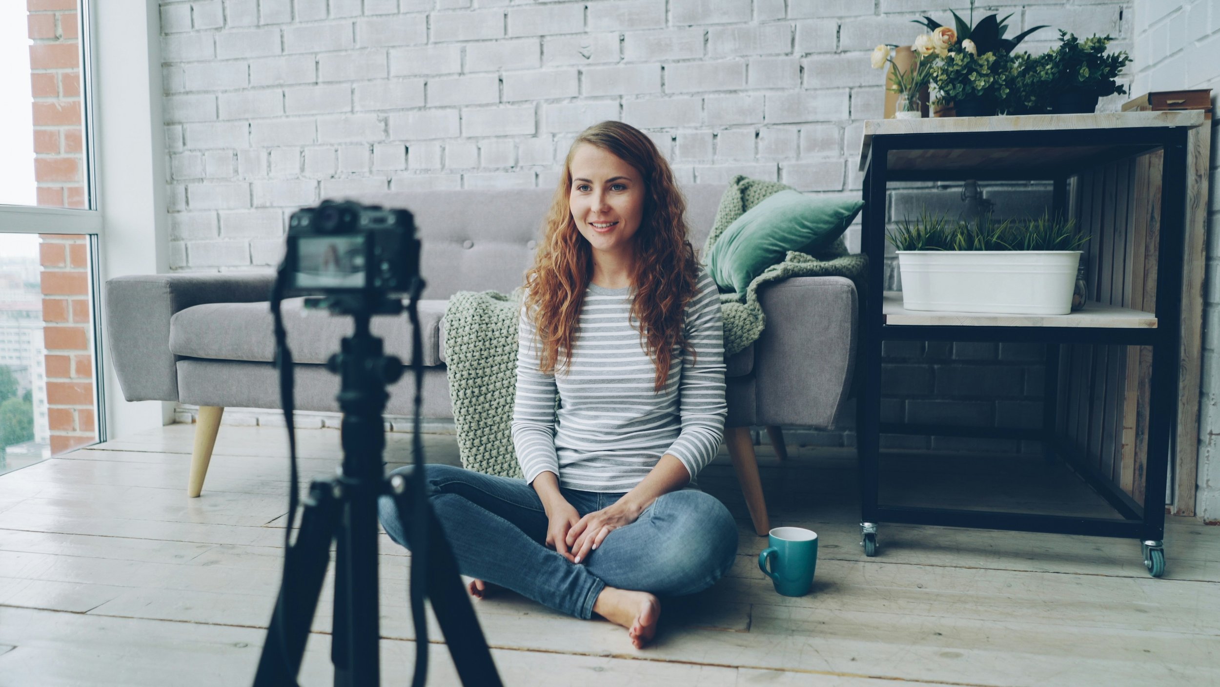 female business owner creating storytelling content for Instagram