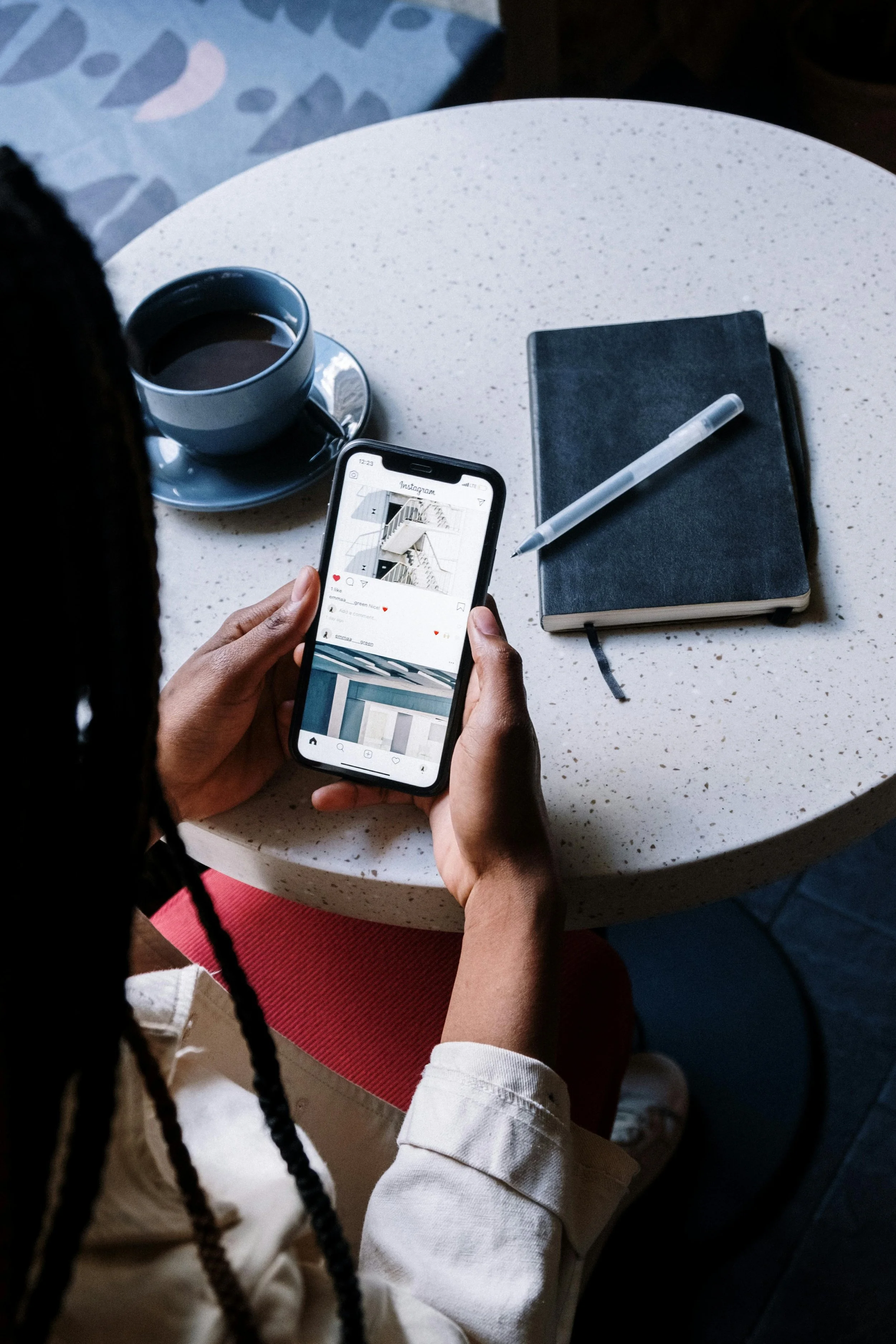 small business owner creating a sequence of Instagram reels