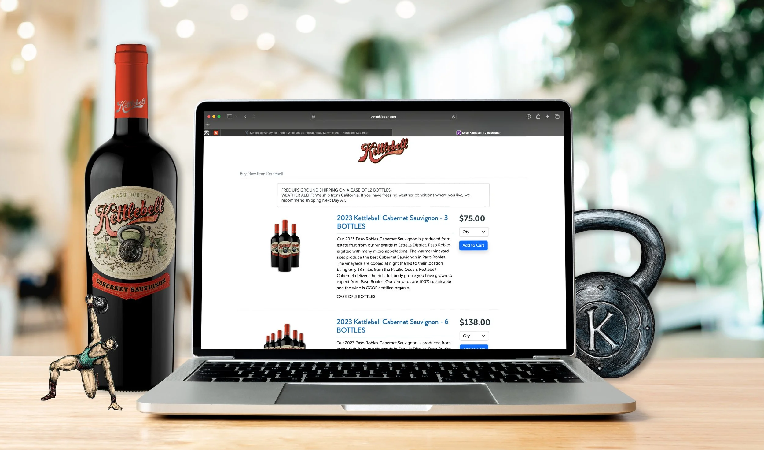 Lift with Us: Kettlebell Cabernet Online Shop!